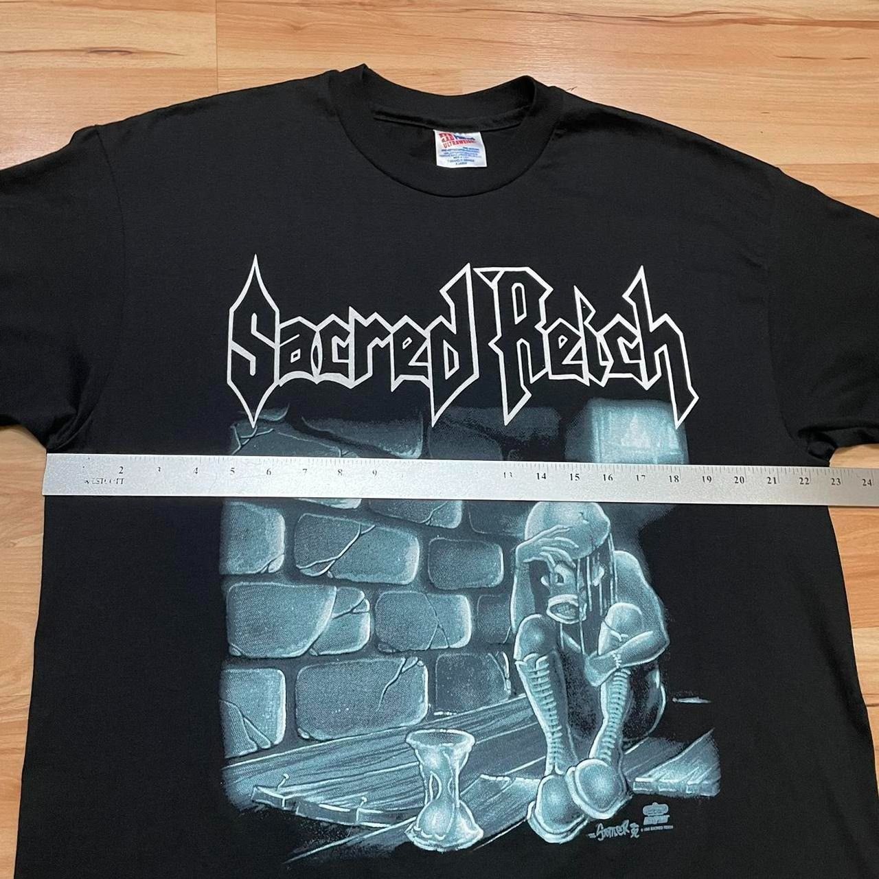 Other Vintage 1993 Sacred Reich thrash Metal band tour tshirt Size US XL / EU 56 / 4 - 7 Thumbnail