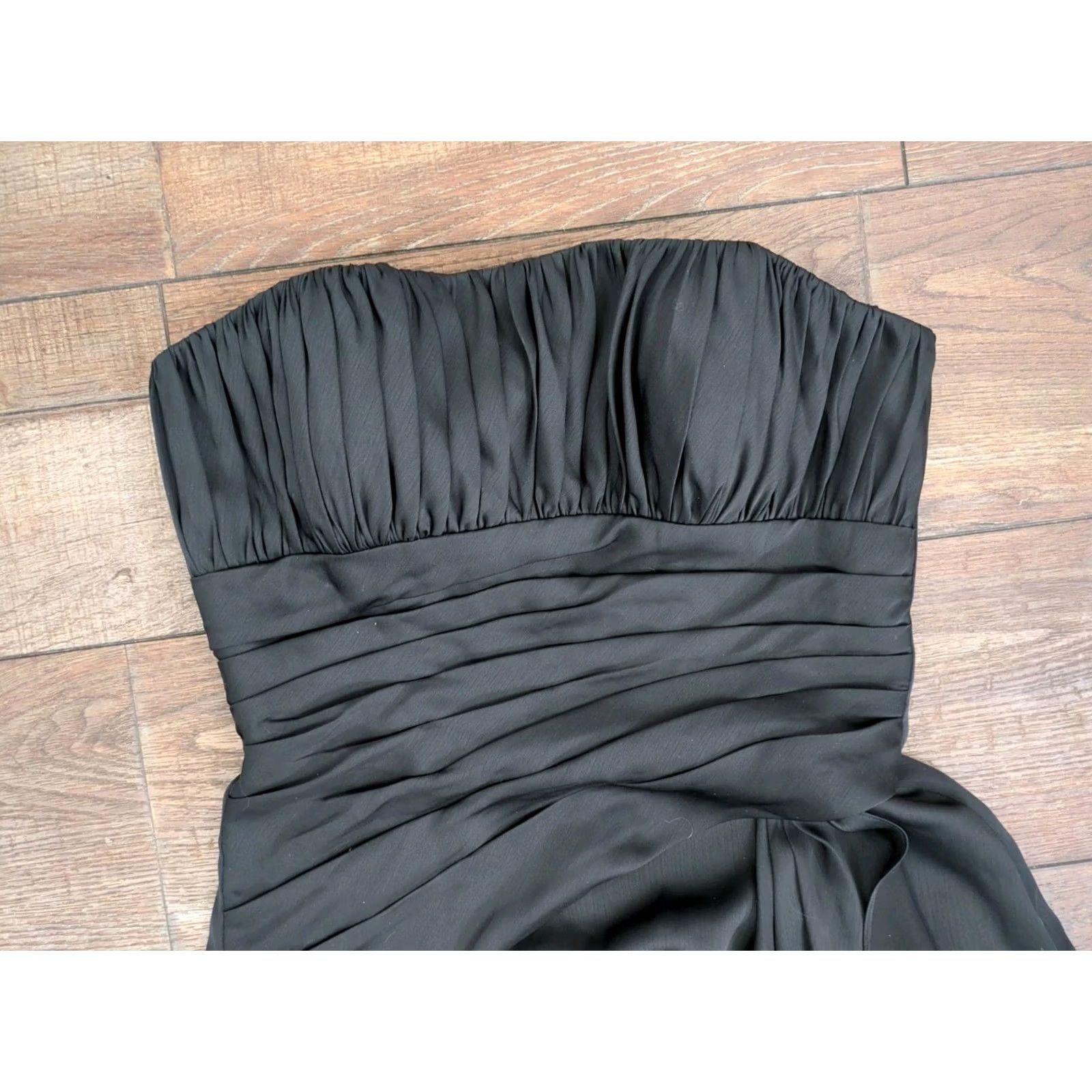 Vintage BELSOIE Black Strapless Formal Dress SZ US 8 Women’s Fully Lined 100% Polyester Prom Size M / US 6-8 / IT 42-44 - 3 Thumbnail