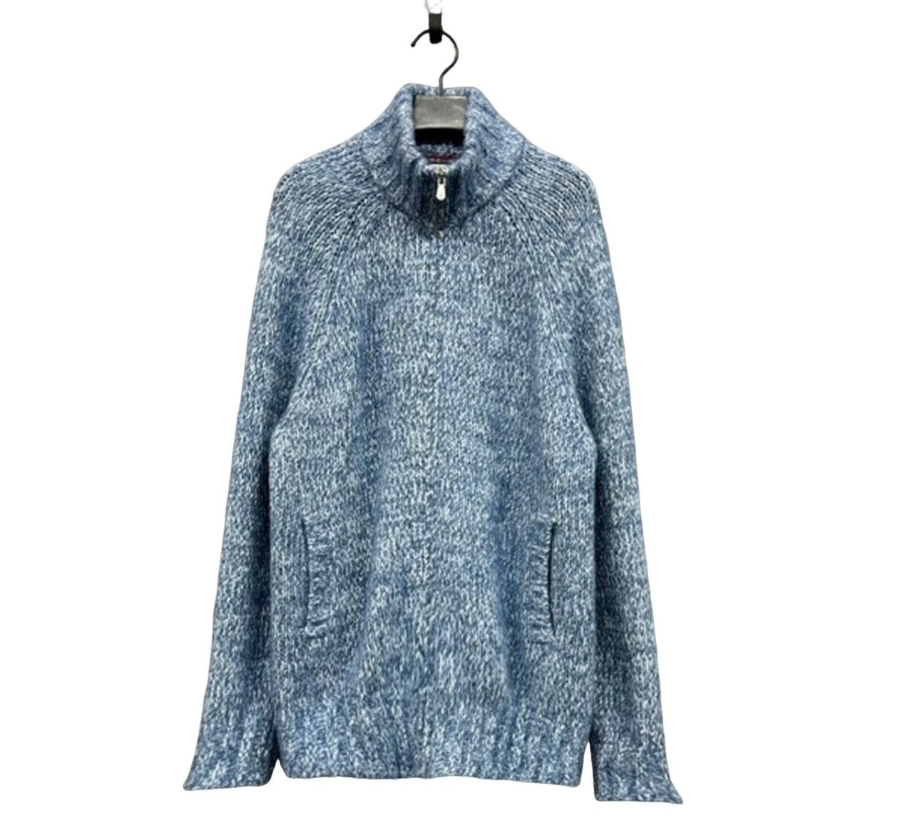 Brunello Cucinelli Brunello Cucinelli Cashmere Blend Marl Zip Cardigan 50 Size US M / EU 48-50 / 2 - 1 Thumbnail
