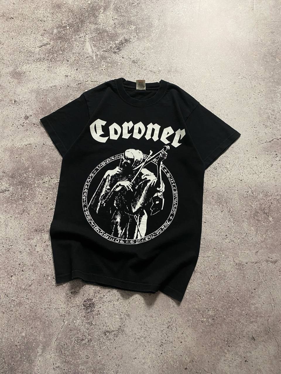 Band Tees CORONER “PUNISHMENT FOR DECADENCE” THRASH METAL BAND T SHIRT Size US S / EU 44-46 / 1 - 2 Thumbnail