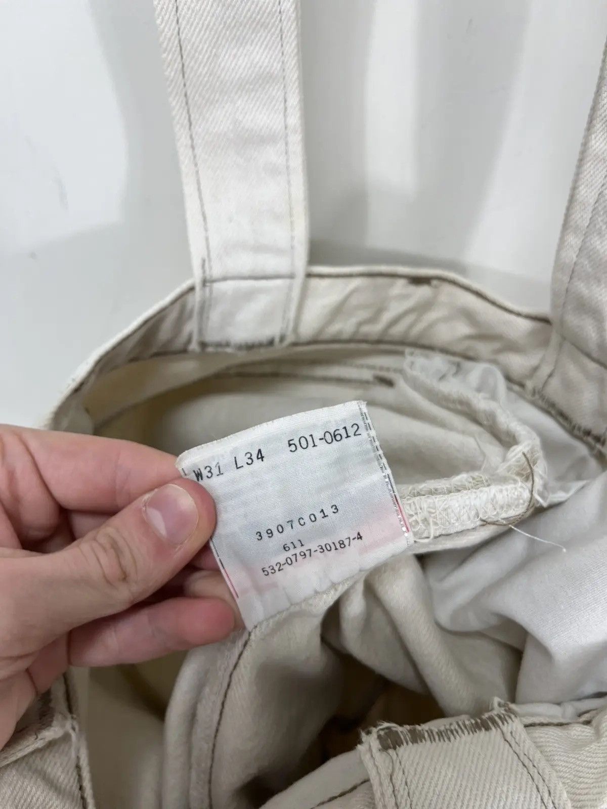 Levi's × Vintage Vintage Levi’s Custom Handmade 1/1 USA Hype Shopper Bag Size ONE SIZE - 15 Thumbnail