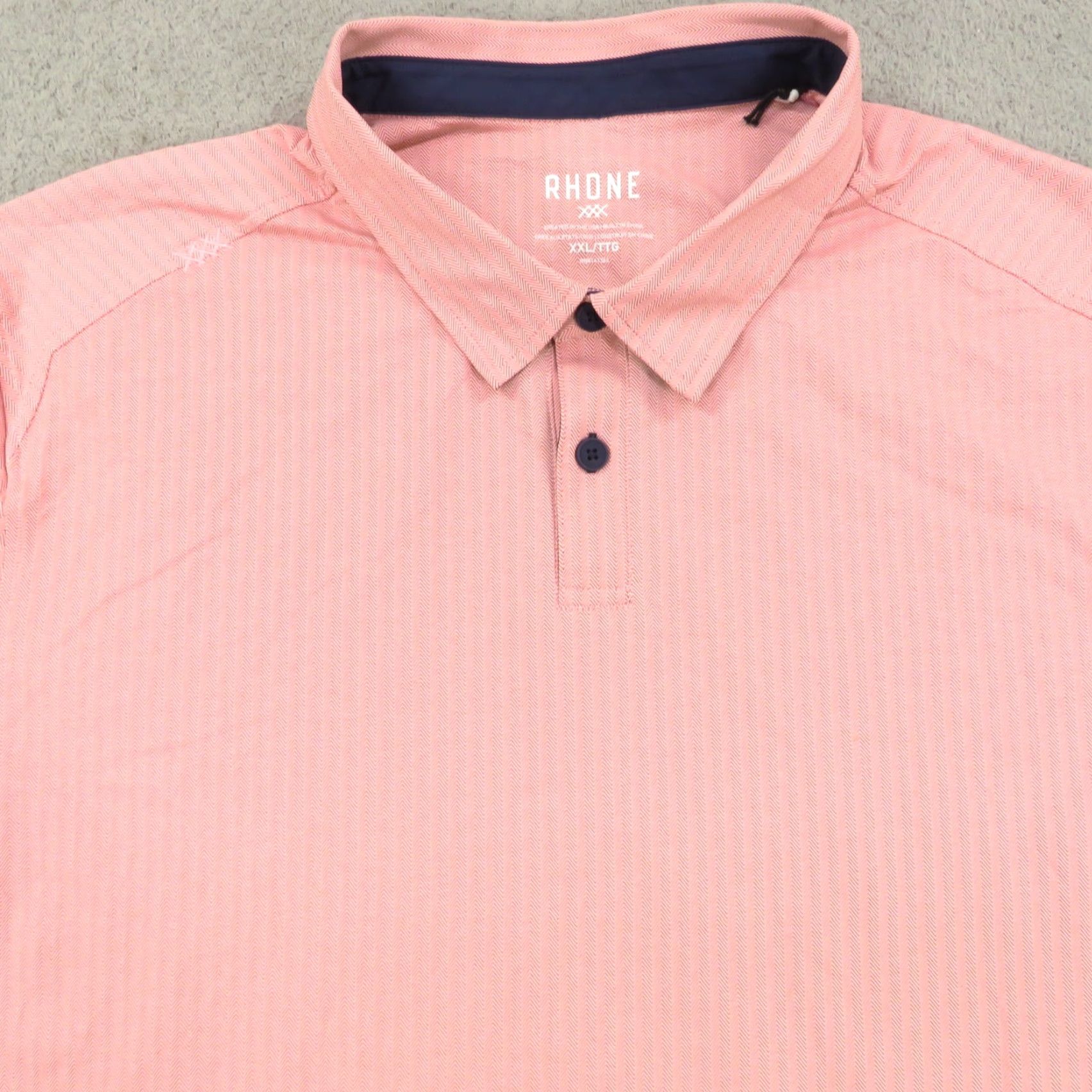 Rhone Rhone Polo Shirt Mens 2XL Red White Herringbone Commuter Performance Shirt CME Polo Shirt Mens 2XL Red White Herringbone CME Size US XXL / EU 58 / 5 - 2 Thumbnail