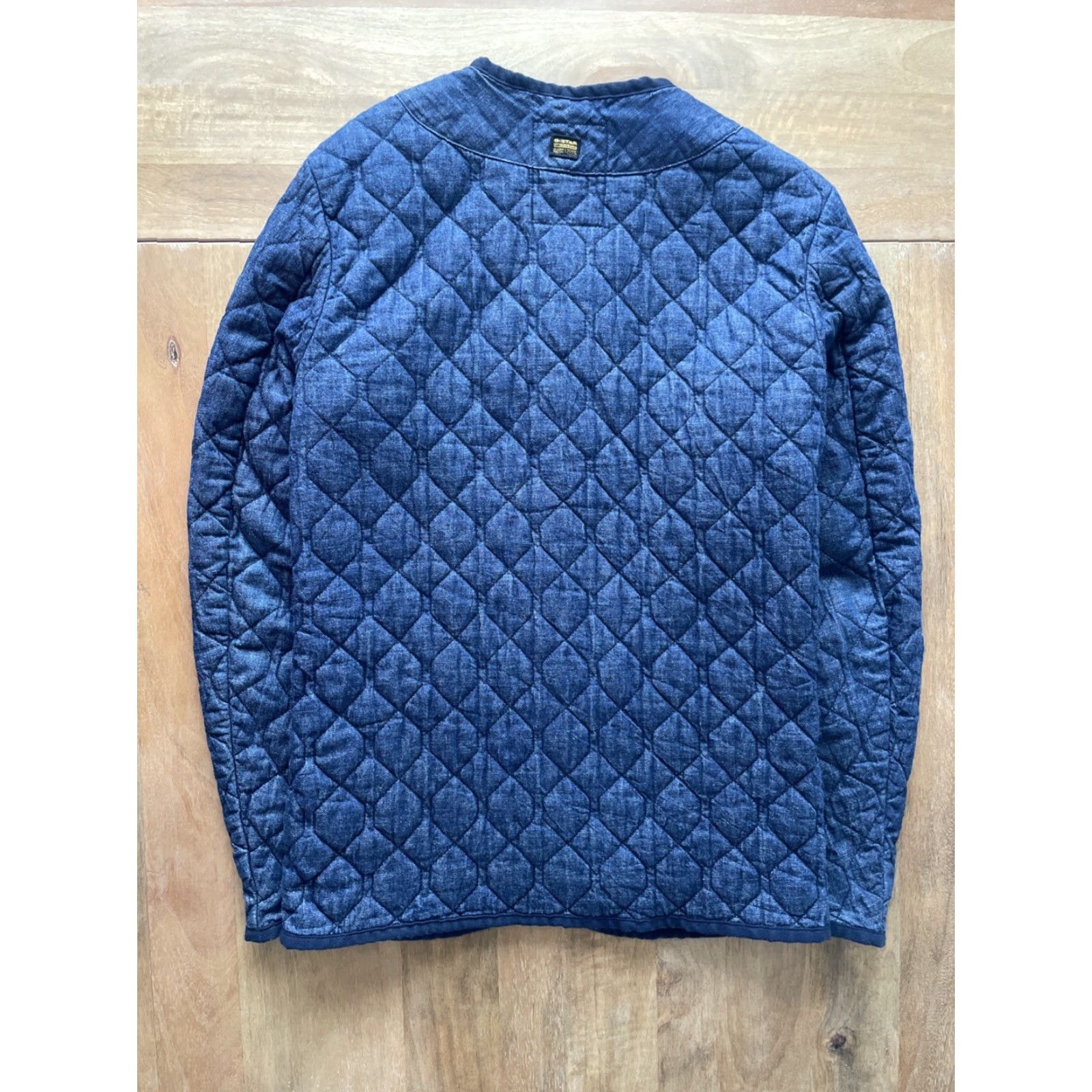 G-Star G Star Raw Liner Quilted Overshirt Jacket Womens XS Button Front Outdoor Coat Jacket/Coat, Blue, Quilted, Padded, Softshell, Regular, XS, Women Size XS / US 0-2 / IT 36-38 - 2 Thumbnail