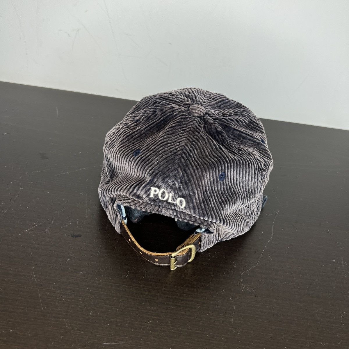 Polo Ralph Lauren Polo Ralph Lauren Vintage Cap Hat Pony Logo Corduroy Navy Size ONE SIZE - 3 Thumbnail