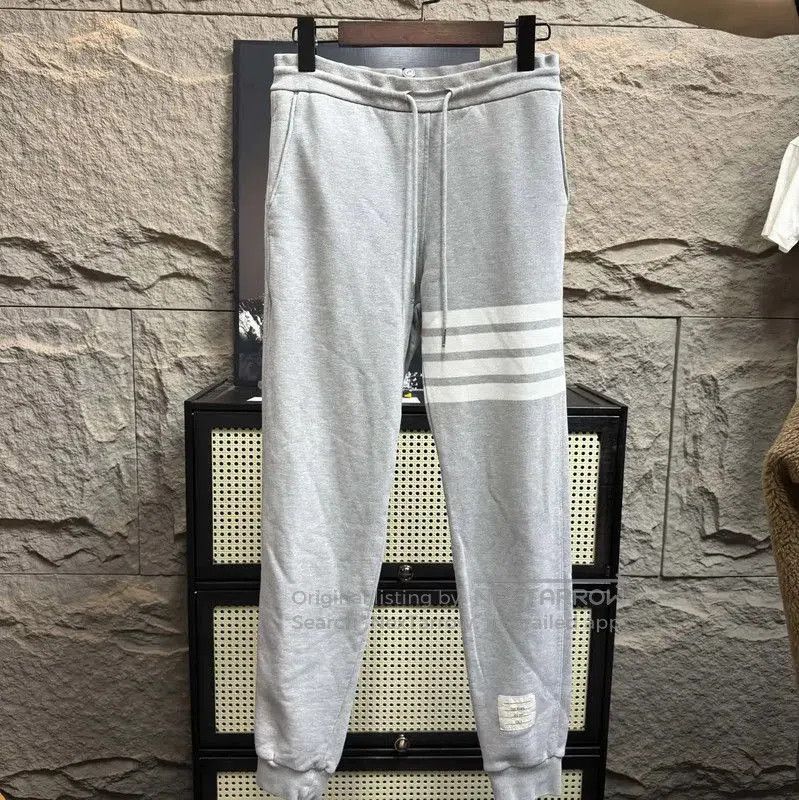 Thom Browne Thom Browne Gray Cotton Joggers Size S . Size 23" - 1 Thumbnail