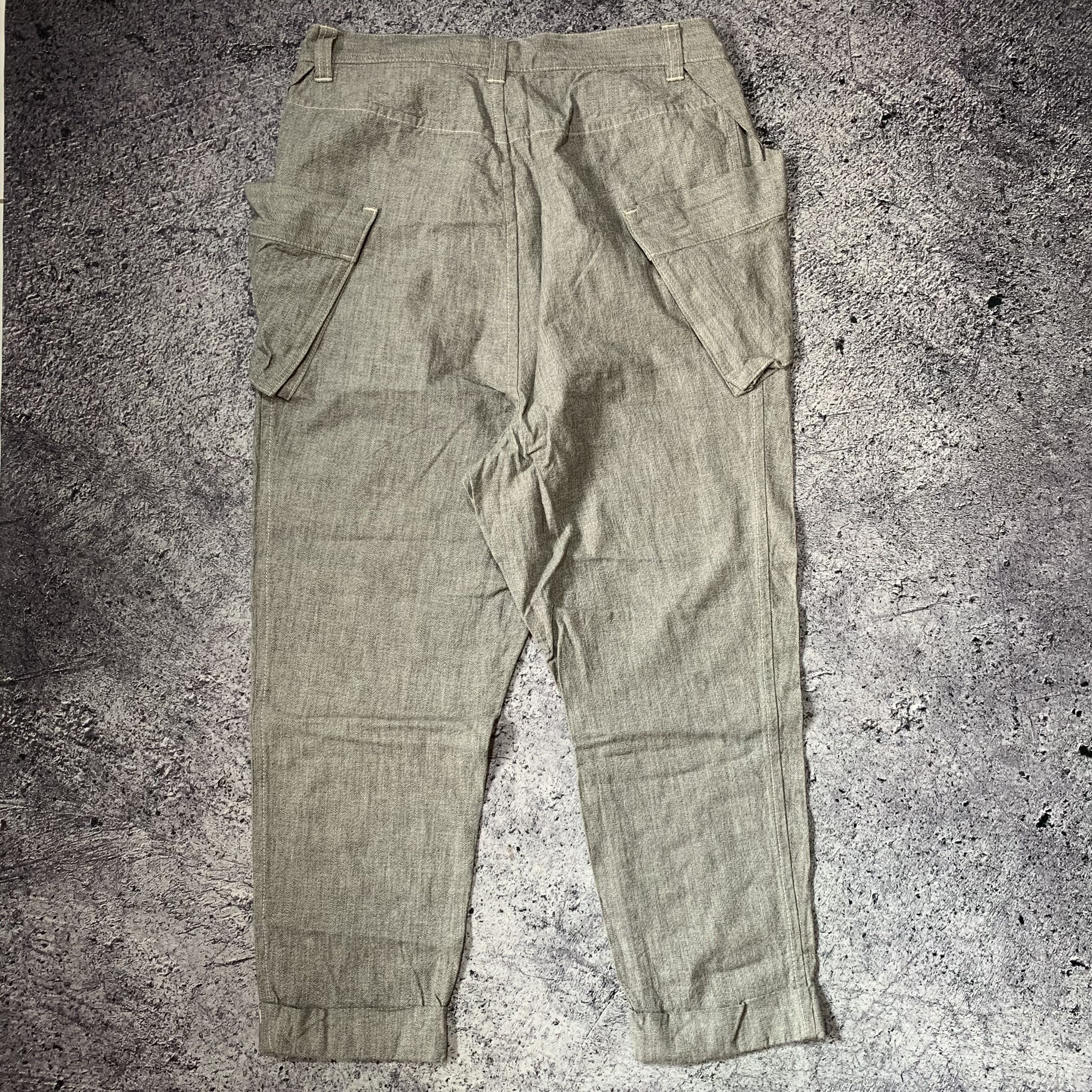 CABANE de ZUCCa 2000s Zucca Issey Miyake Ankle Pants Size US 30 / EU 46 - 2 Thumbnail