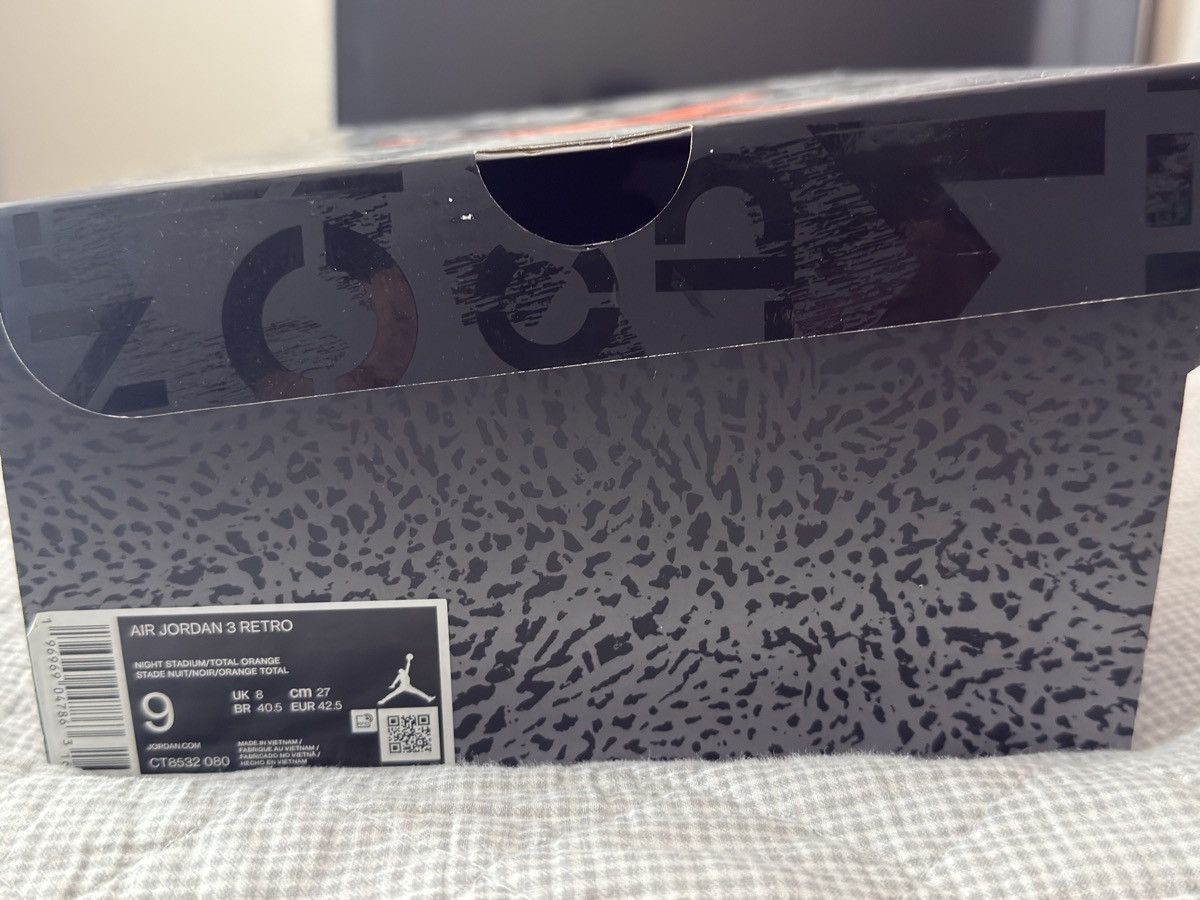 Jordan Brand Air Jordan 3 Retro ‘ Fear Pack 2023 ‘ Size US 9 / EU 42 - 8 Thumbnail