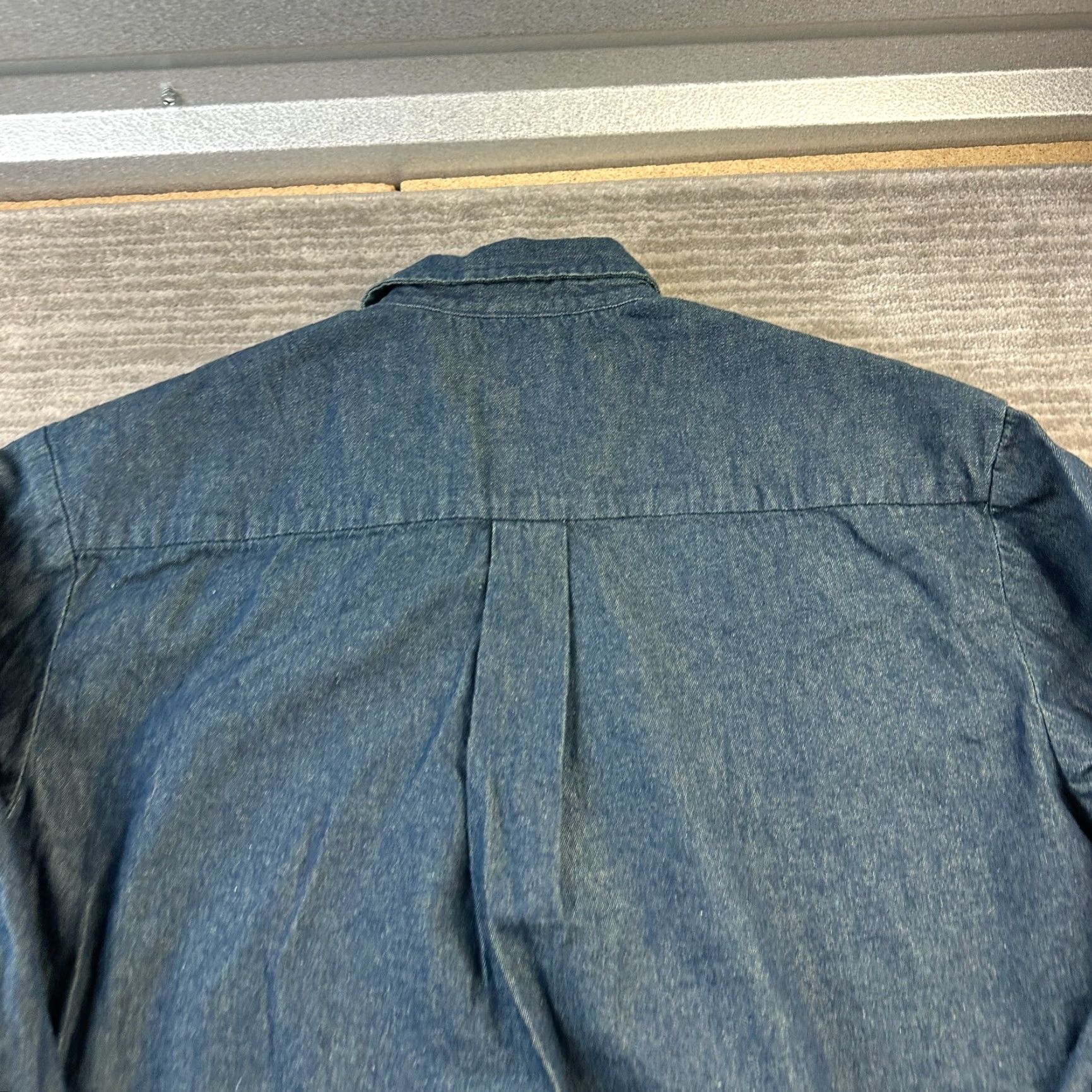 Dickies Dickies Shirt Mens Large Blue Denim Button Up Workwear Shirt Size US L / EU 52-54 / 3 - 7 Thumbnail