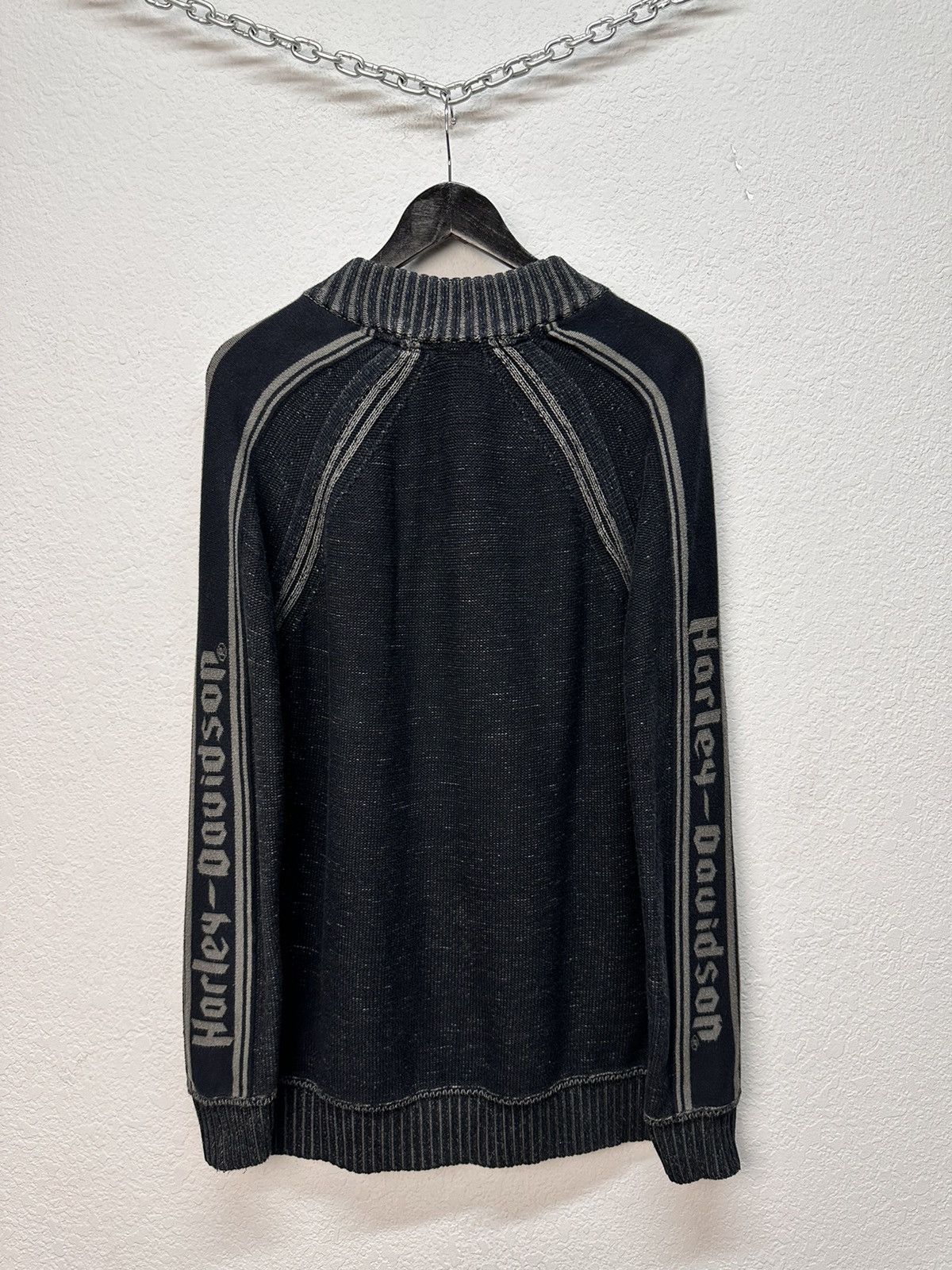 Harley Davidson Y2k Avatngarde Sweater Distressed Harley Davidson Japanese Size US L / EU 52-54 / 3 - 12 Thumbnail