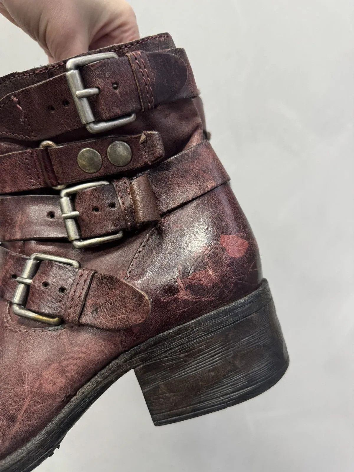 Schott Vintage Real Leather Boots Italy Hight Boots Size US 7 / EU 40 - 6 Thumbnail