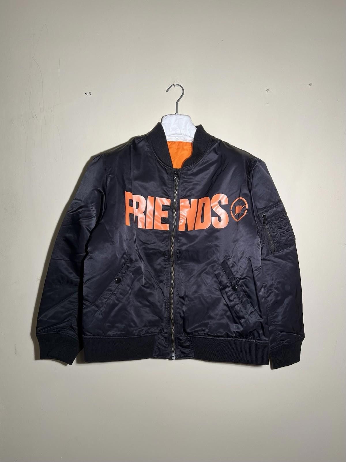 Vlone VLONE FRAGMENT FRIENDS LONG SLEEVE BOMBER JACKET Size US L / EU 52-54 / 3 - 4 Thumbnail