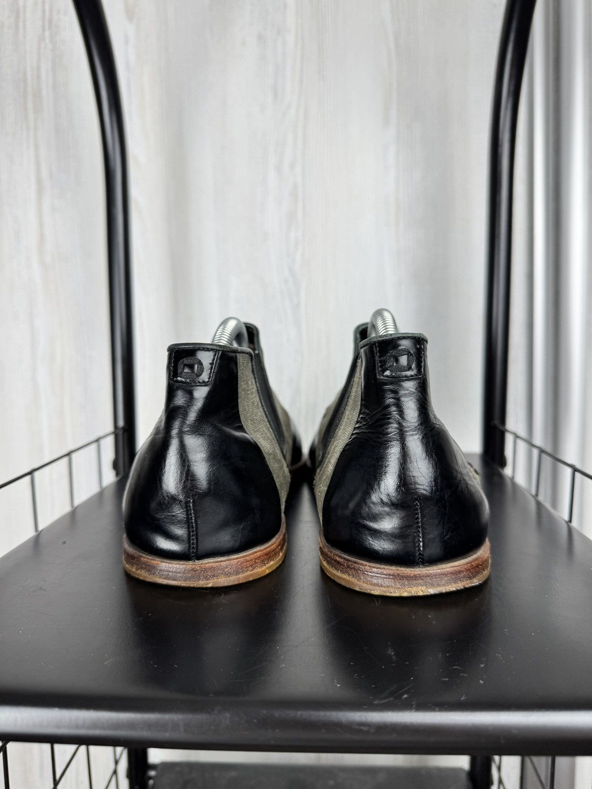 Barracuda Barracuda Grey Canvas Black Leather light chelsea boots 42 Size US 9 / EU 42 - 14 Thumbnail
