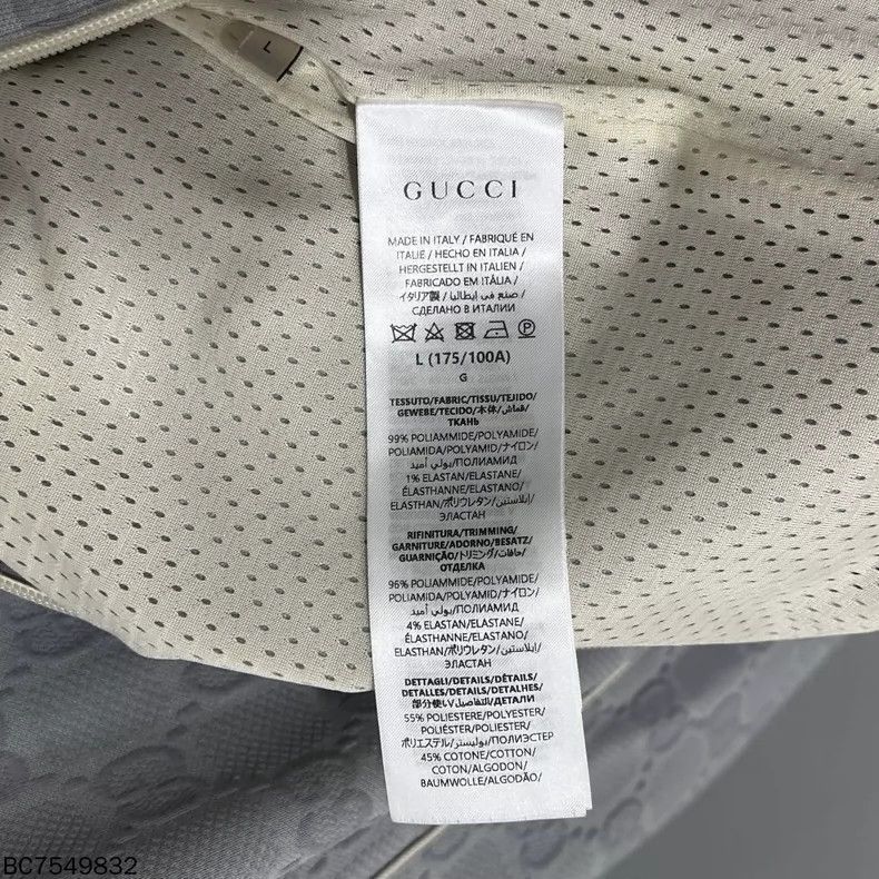 Gucci Gucci Gray embossed full-printed zipper jacket 2503-Nextarr Size US L / EU 52-54 / 3 - 7 Thumbnail