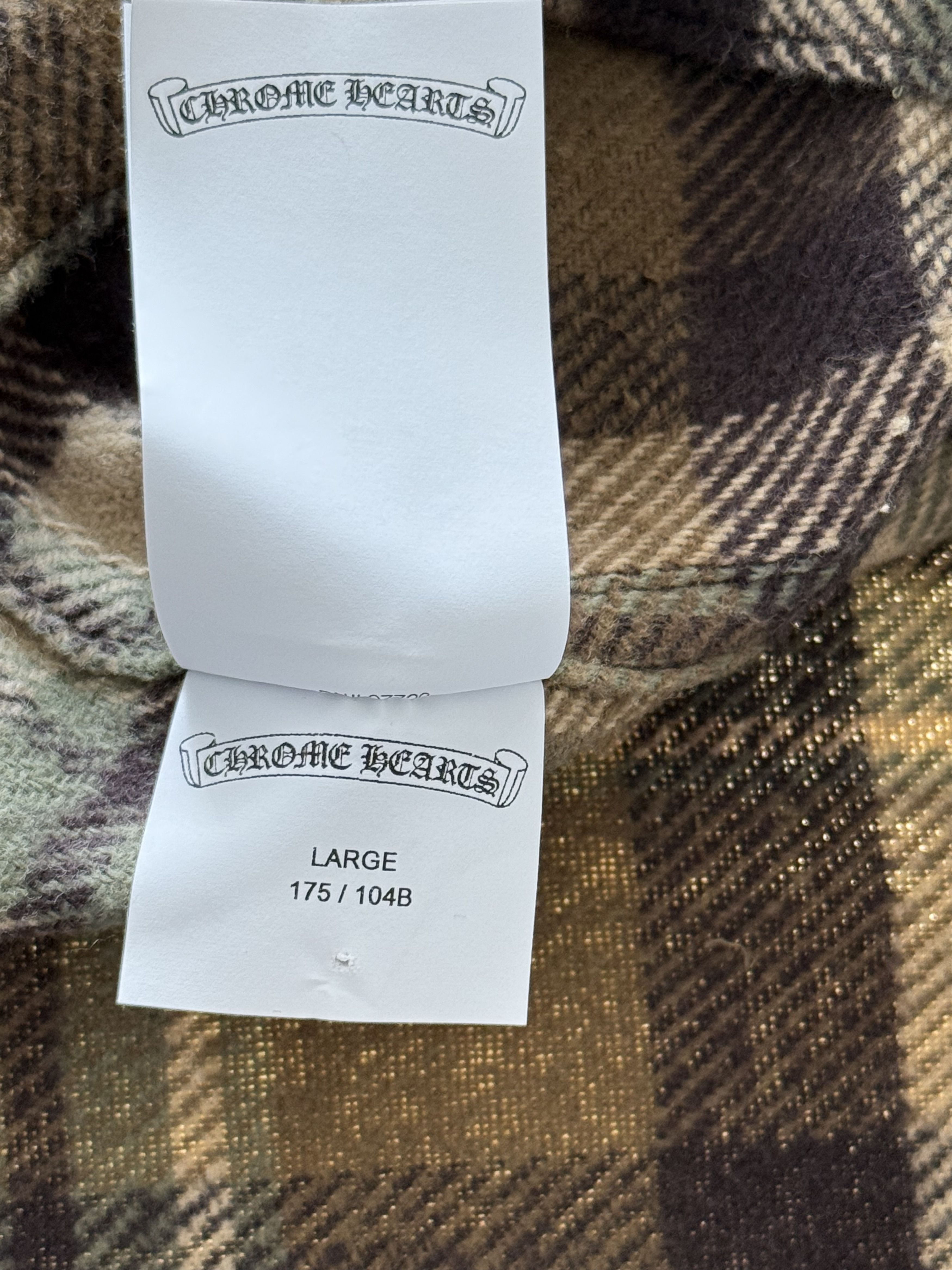 Chrome Hearts Chrome Hearts Brown Plaid Flannel Jacket Size US L / EU 52-54 / 3 - 6 Thumbnail
