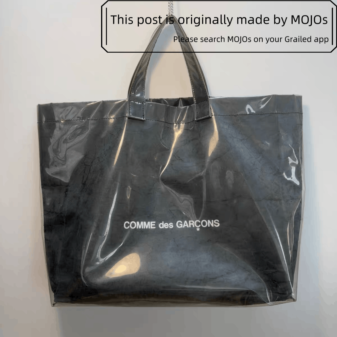 Comme Des Garcons Pvc Tote Bag Black | Grailed