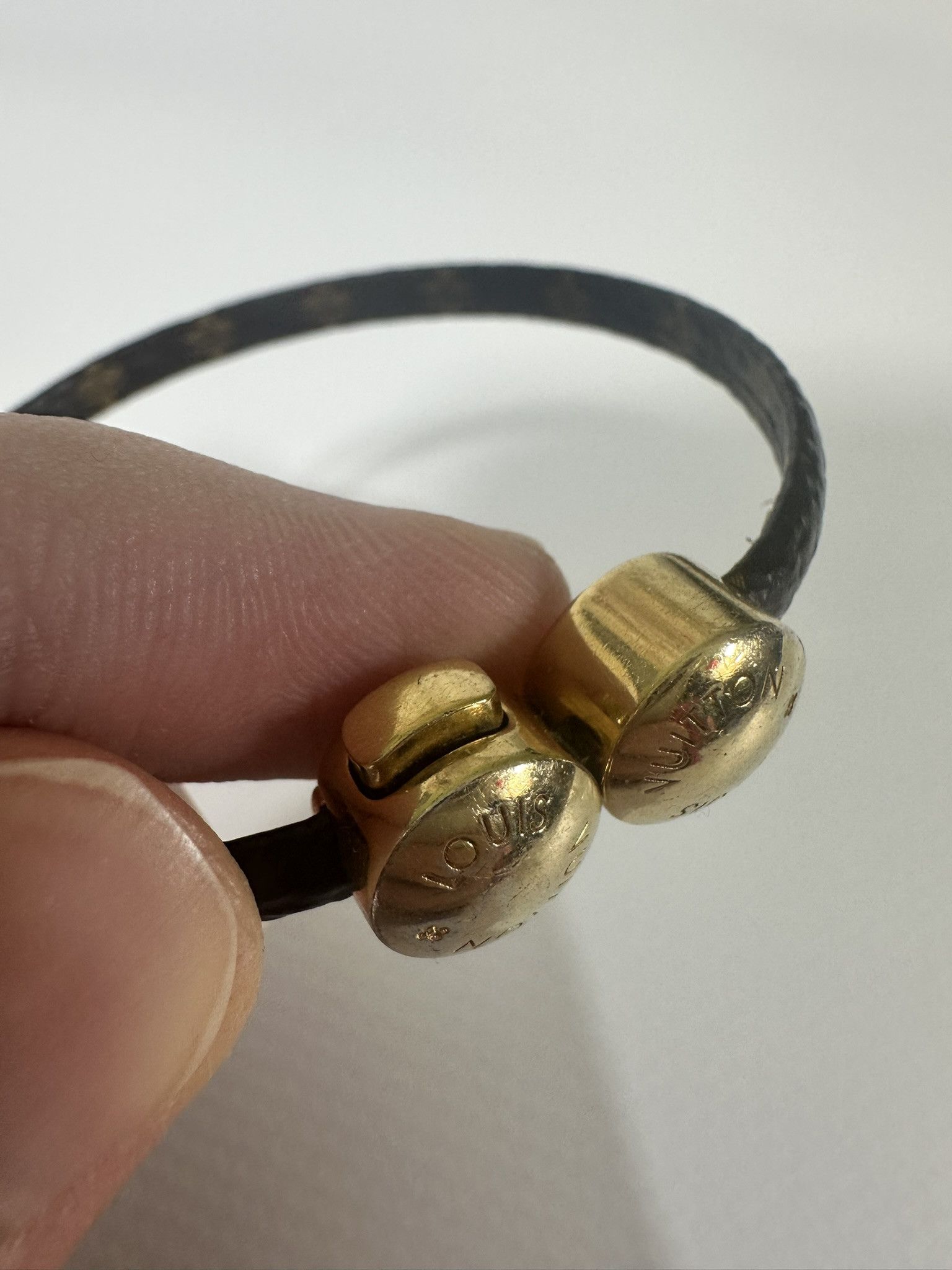 Louis Vuitton Louis Vuitton Historic Bracelet LV Mini Monogram Brown Size ONE SIZE - 5 Thumbnail