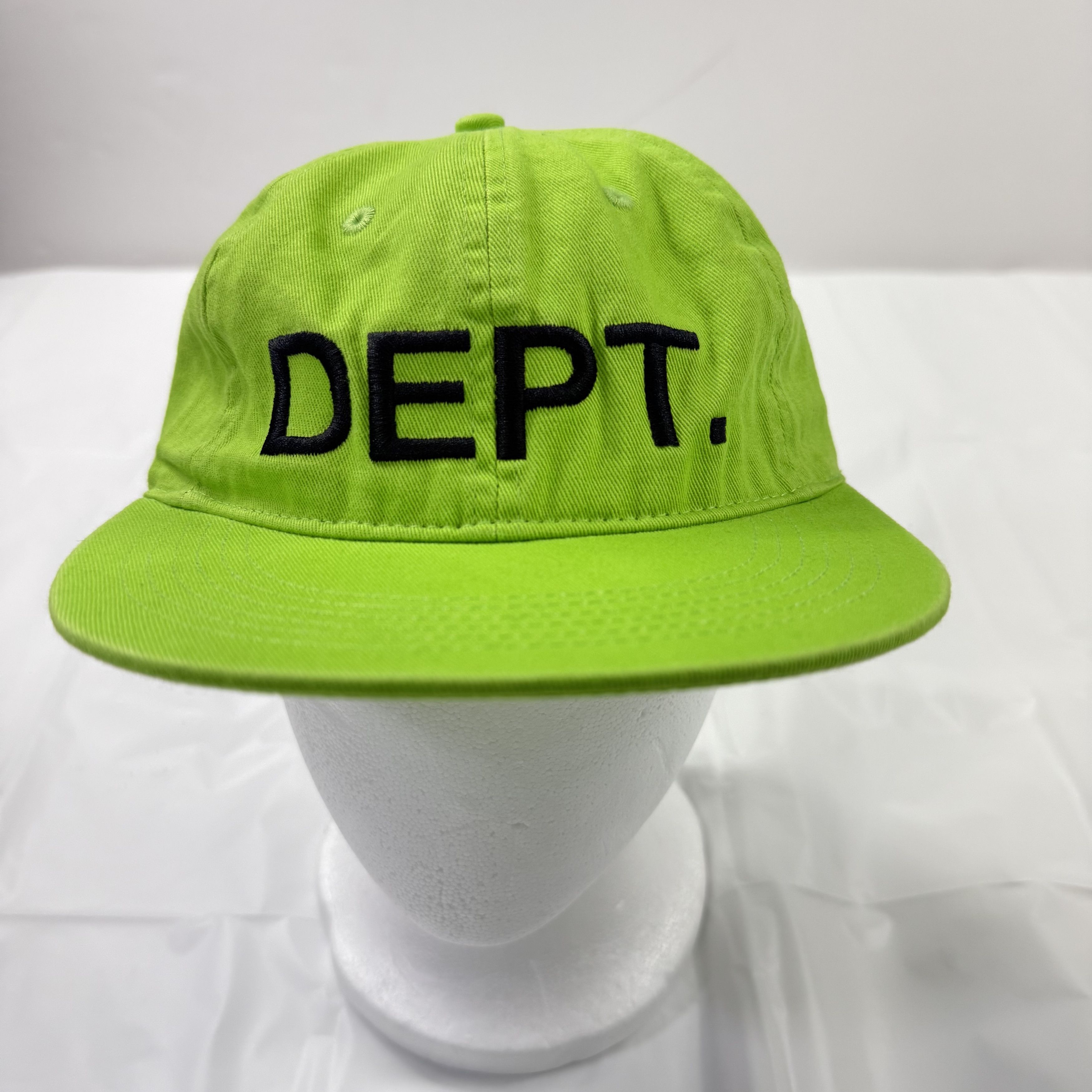 Gallery Dept. Gallery Dept. Dept. Logo Hat Fluorescent Green Snapback NEW Size ONE SIZE - 1 Thumbnail