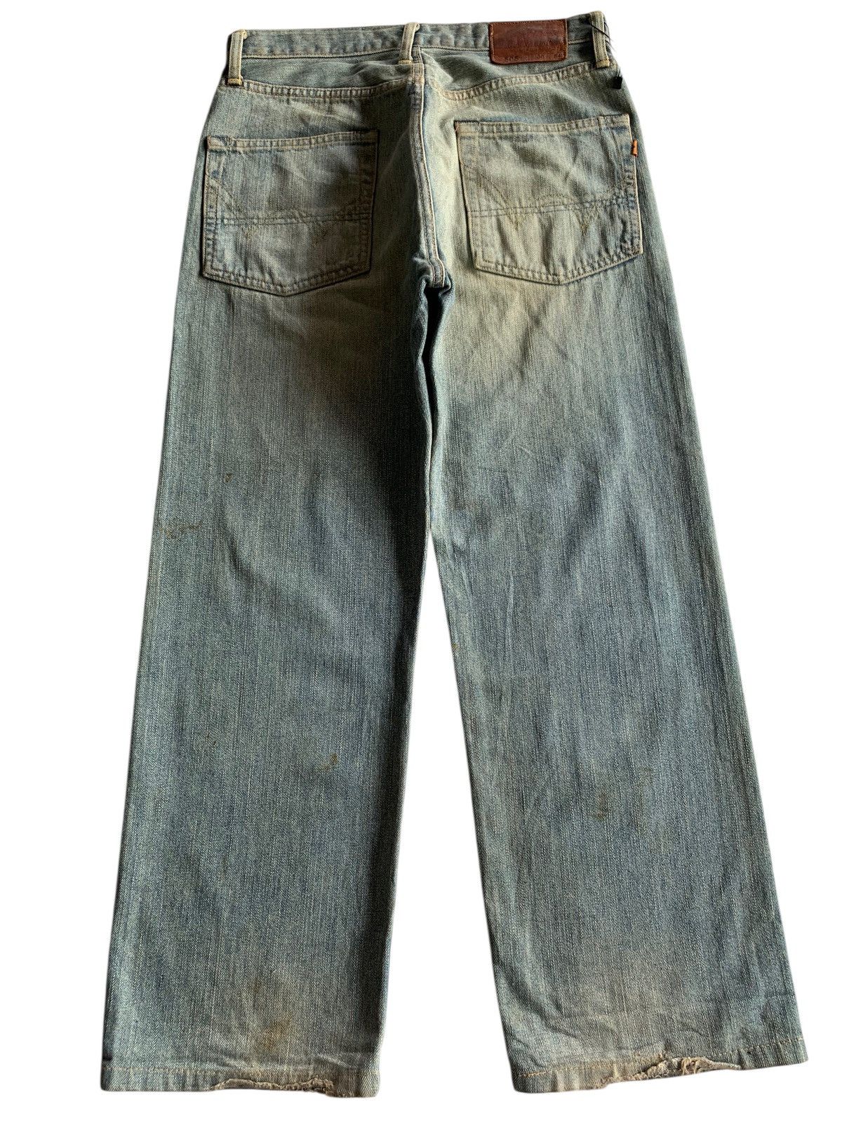 Edwin VINTAGE EDWIN SELVEDGE 505Z FADED&RUSTY DISTRESSED DENIM Size US 30 / EU 46 - 3 Thumbnail