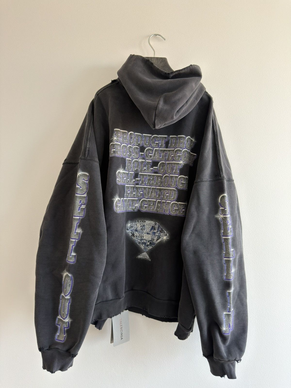 Balenciaga *RARE* BALENCIAGA DEMNA SEE NOW BUY NOW 3 BOXY HOODIE FADED Size US L / EU 52-54 / 3 - 2 Thumbnail