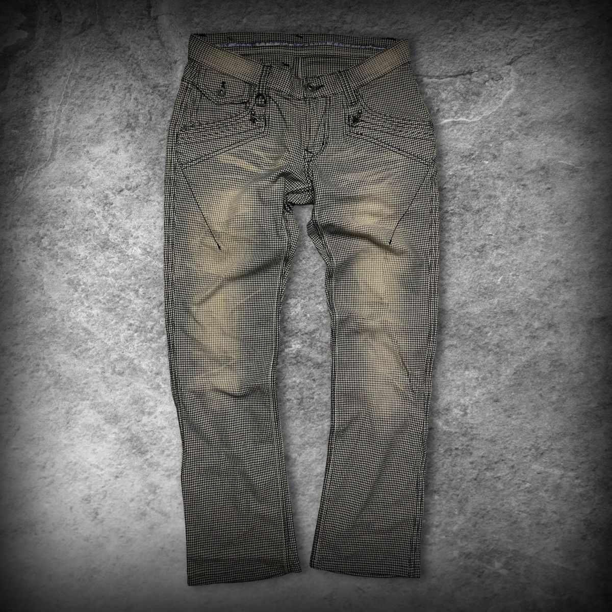Nicole Club Nicole Club For Men Houndstooth Pattern Denim Pants Size US 30 / EU 46 - 1 Thumbnail
