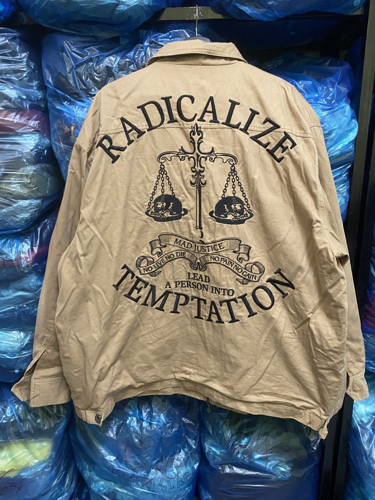 If Six Was Nine CDS Black Sense “Radicalize Temptation” Graphic Work Jacket Size US XXL / EU 58 / 5 - 1 Thumbnail