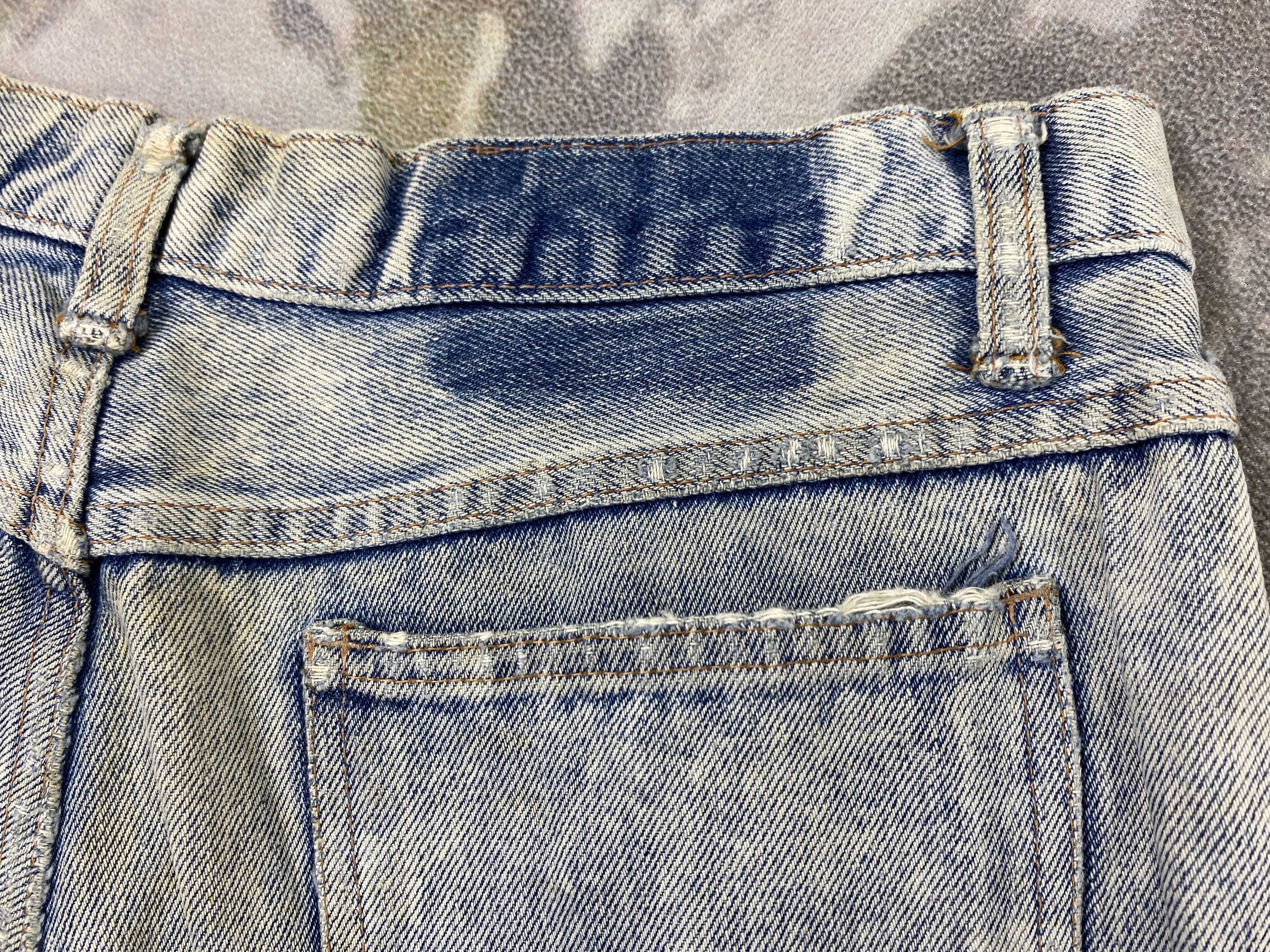 Japanese Brand Distressed Blue Vintage Baggy Jeans 33x27 Denim- JN3750 Size US 33 - 10 Thumbnail