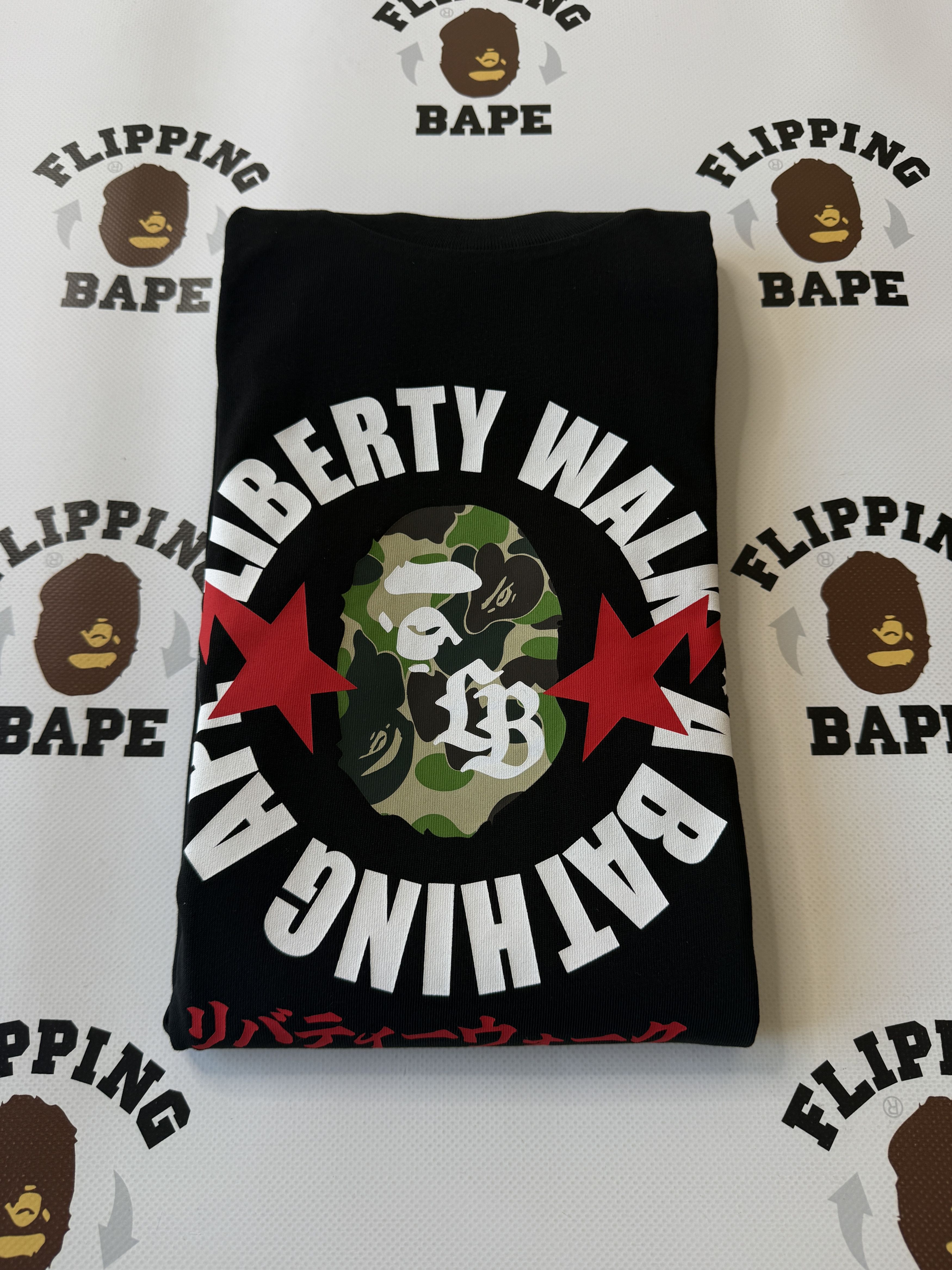 Bape BAPE X LIBERTY WALK ABC CAMO APE HEAD RELAXED FIT TEE Size US M / EU 48-50 / 2 - 7 Thumbnail