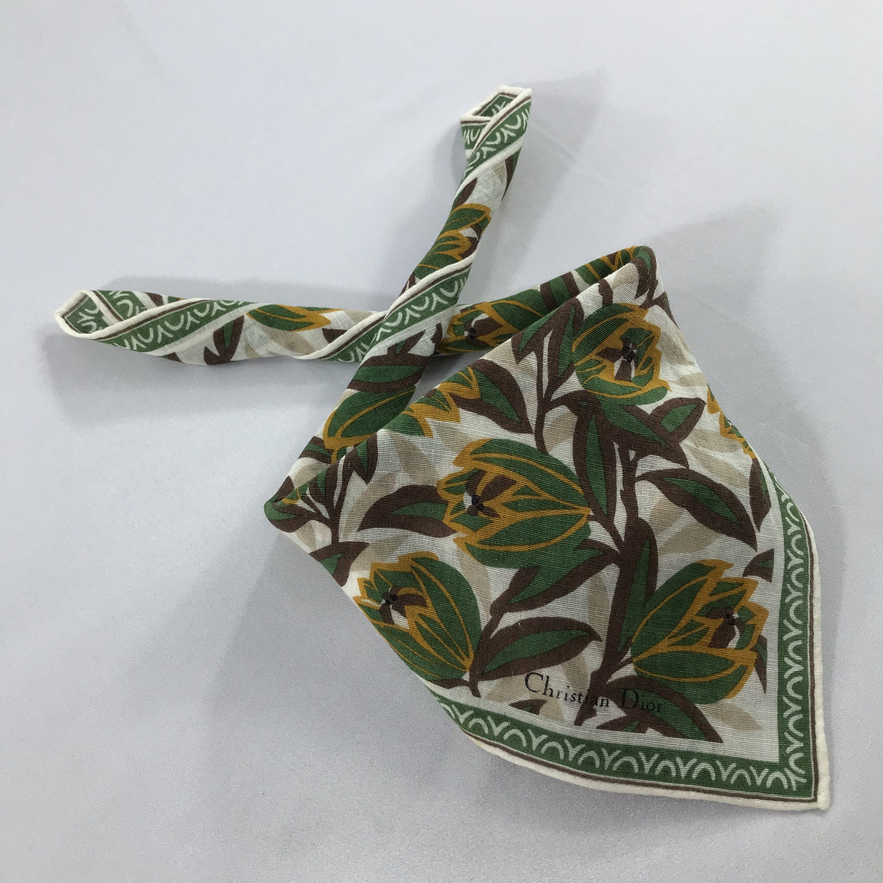 Vintage Christian Dior Bandana / Handkerchief / Neckerchief - S2050 Size ONE SIZE - 4 Thumbnail