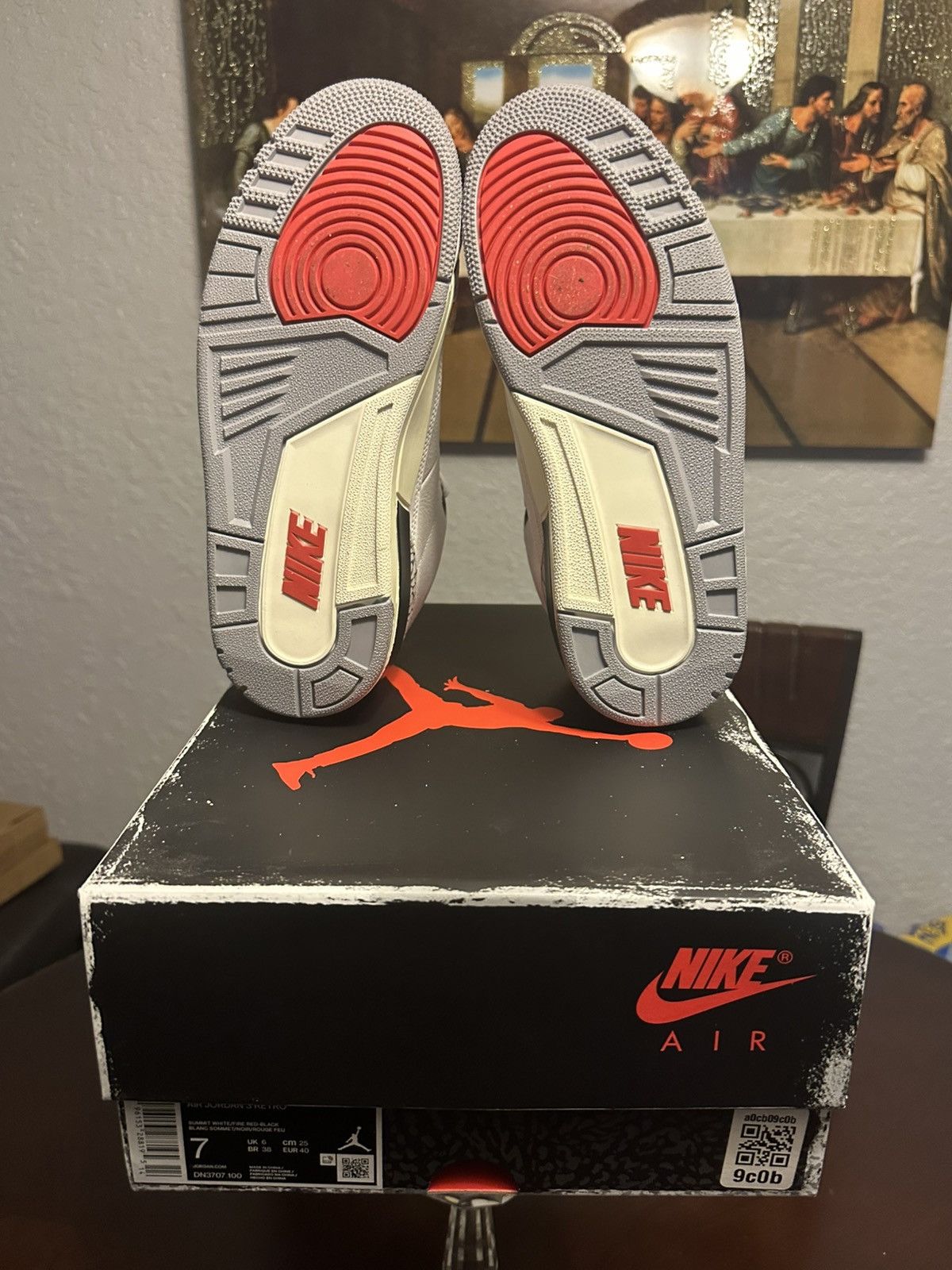 Jordan Brand Jordan 3 Retro White Cement Reimagined Size US 7 / EU 40 - 5 Thumbnail