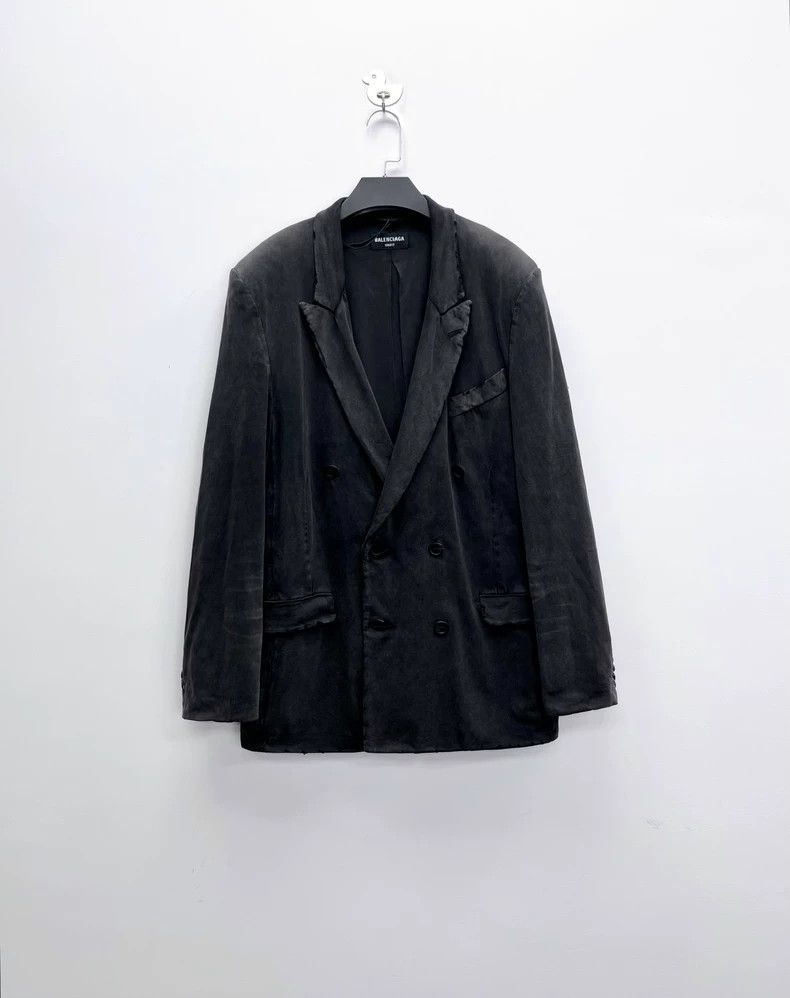 Balenciaga Worn Out Double-Breasted Blazer