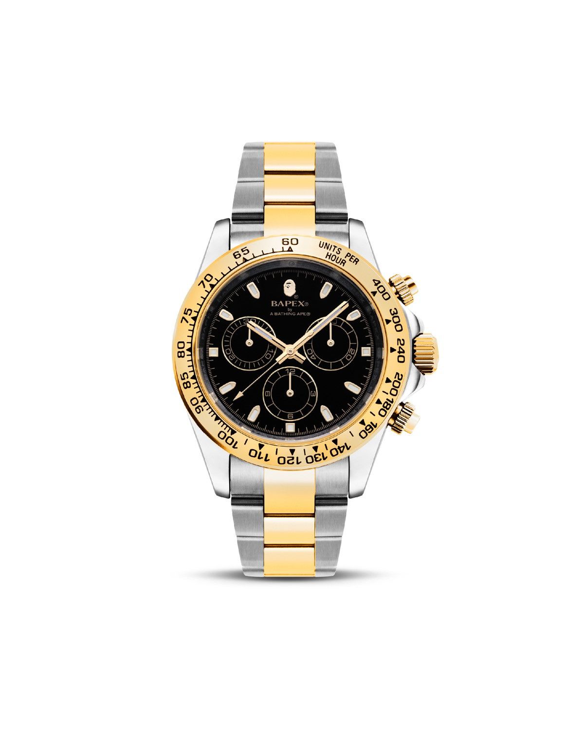 Bape Type 4 Bapex Watch Silver Gold