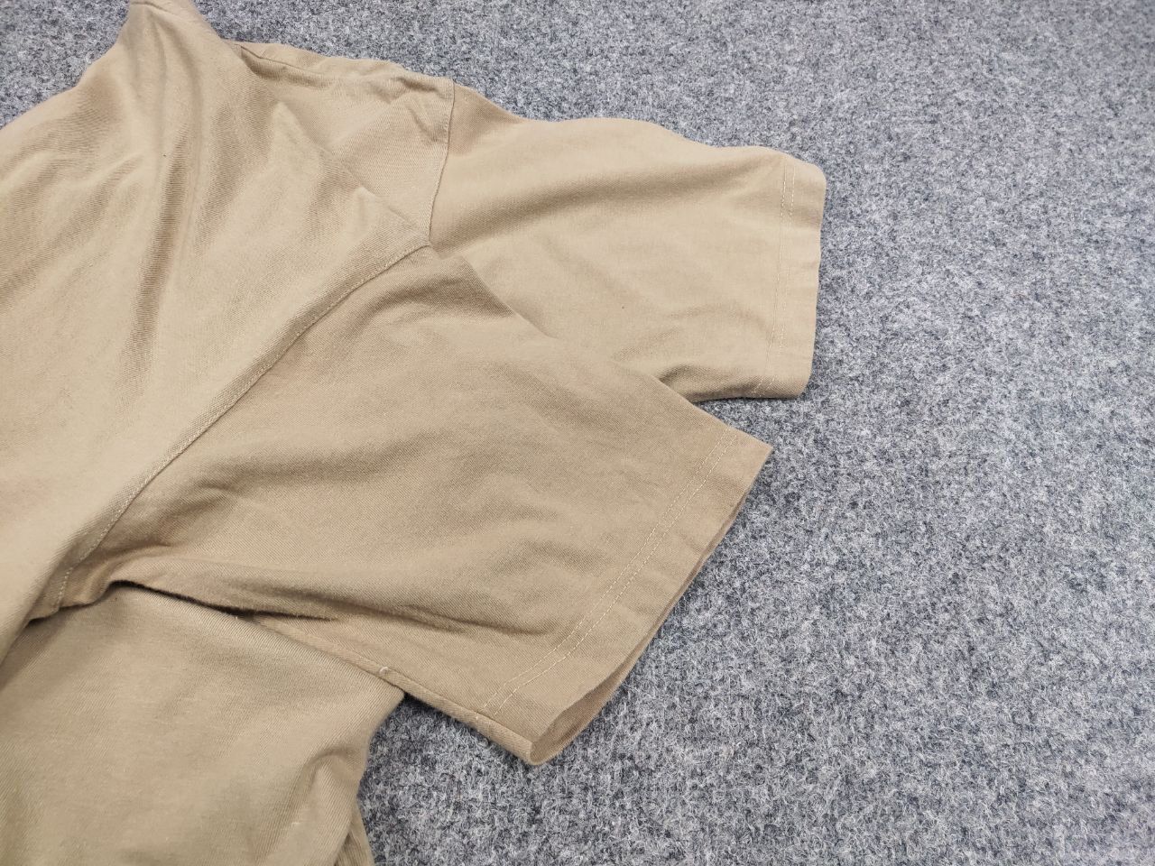 Nike Vintage 90's Nike Swoosh Oversized Beige Shirt USA Y2K Style Size US L / EU 52-54 / 3 - 9 Thumbnail