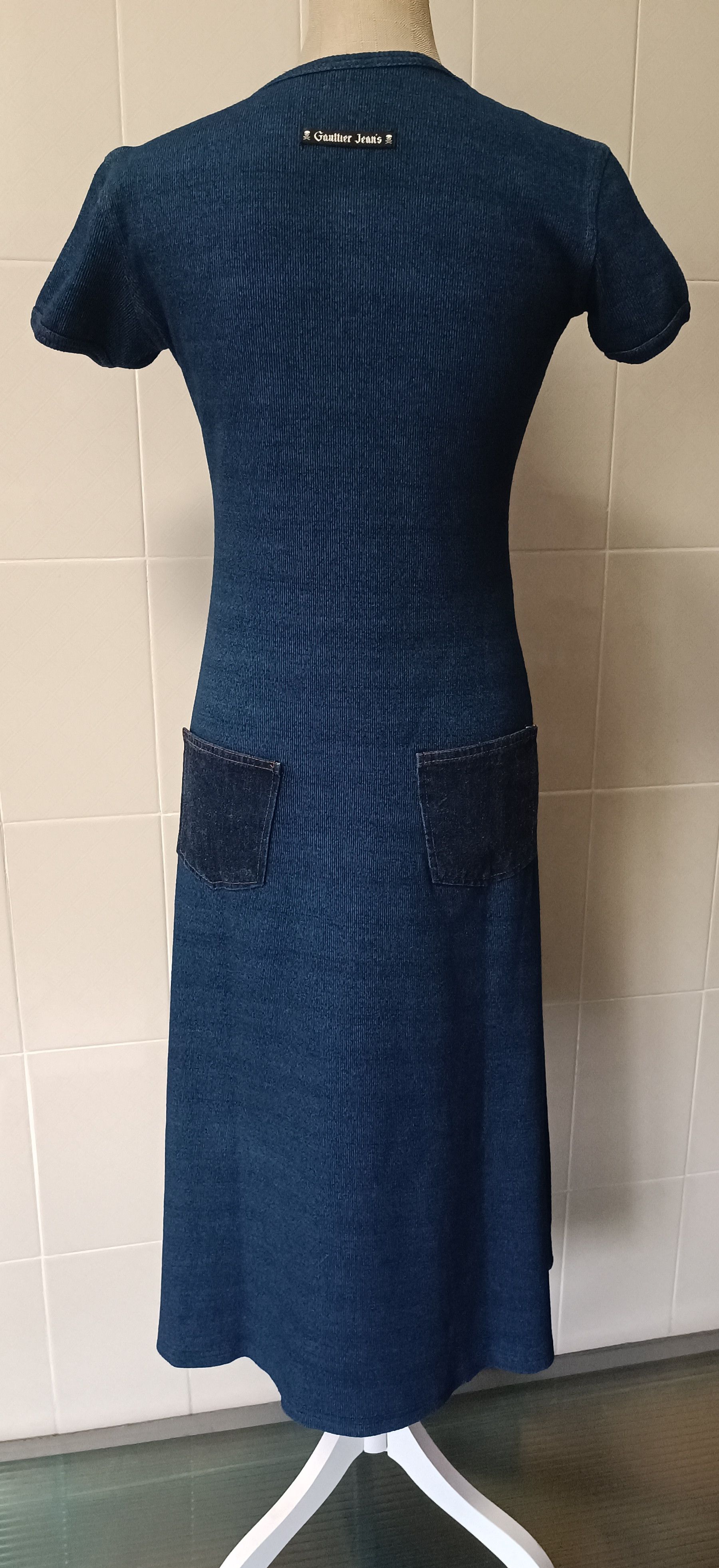 Jean Paul Gaultier 90's - Gaultier Jeans Denim pockets - maxi dress Size M / US 6-8 / IT 42-44 - 15 Thumbnail