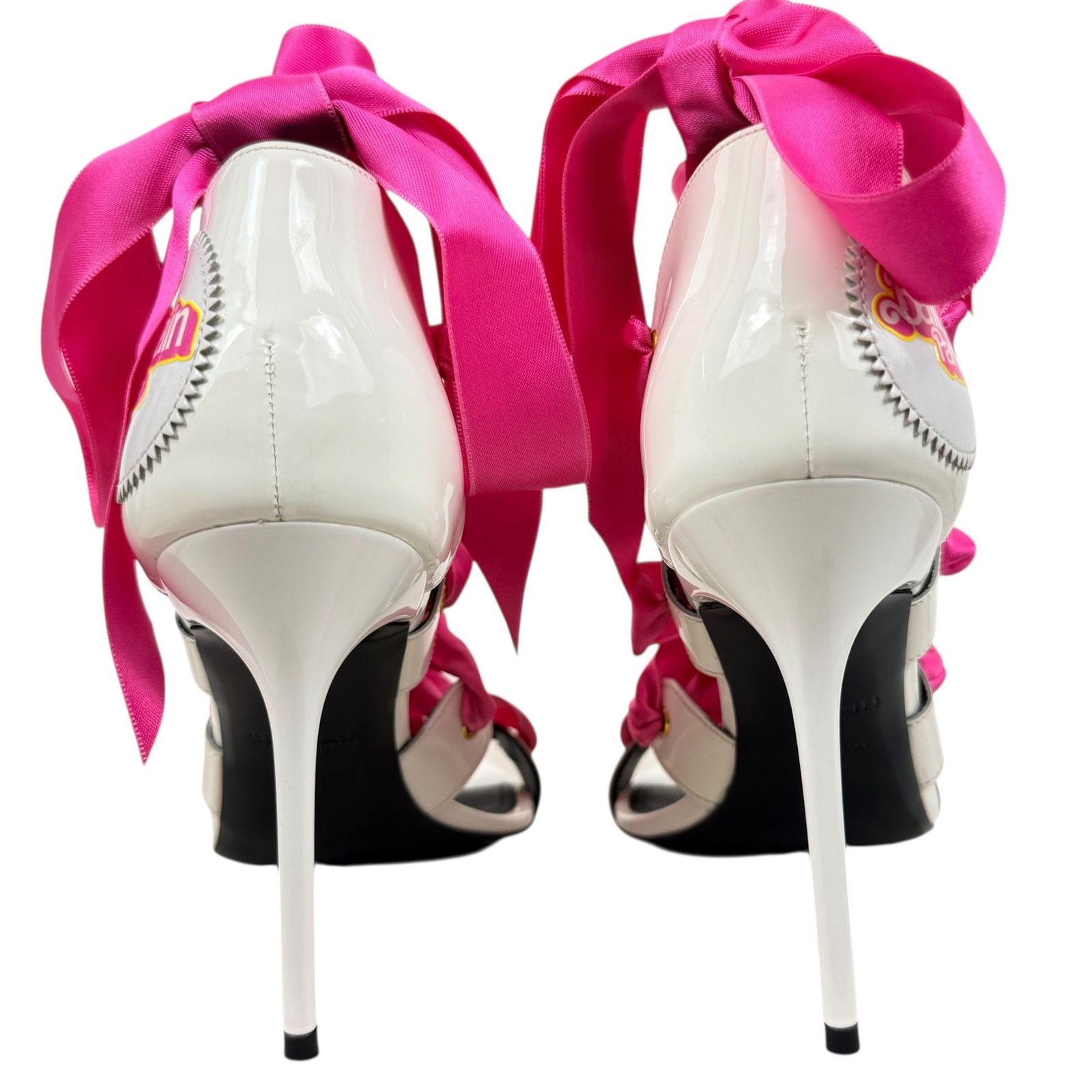 Balmain Balmain x Barbie Unity Ribbon Ankle Strap Leather Sandals Size US 8 / IT 38 - 5 Thumbnail