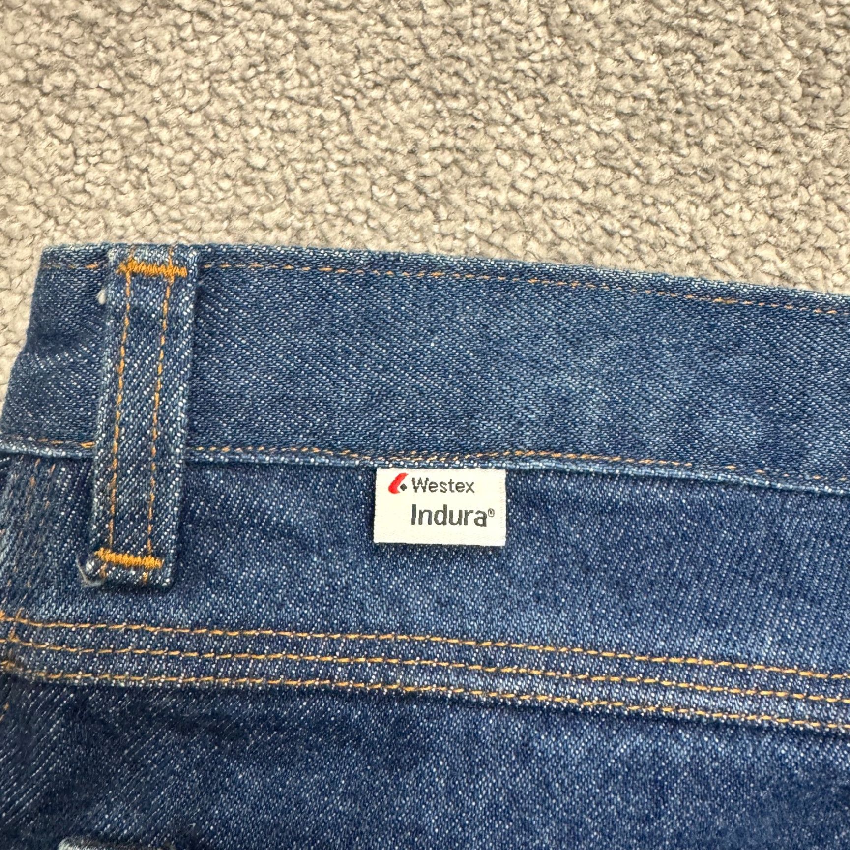 Vintage Riverside Jeans Mens 38x34 Denim Flame-Resistant 5-Pocket Regular Straight Blue NWT USA Logo Size US 38 / EU 54 - 6 Thumbnail