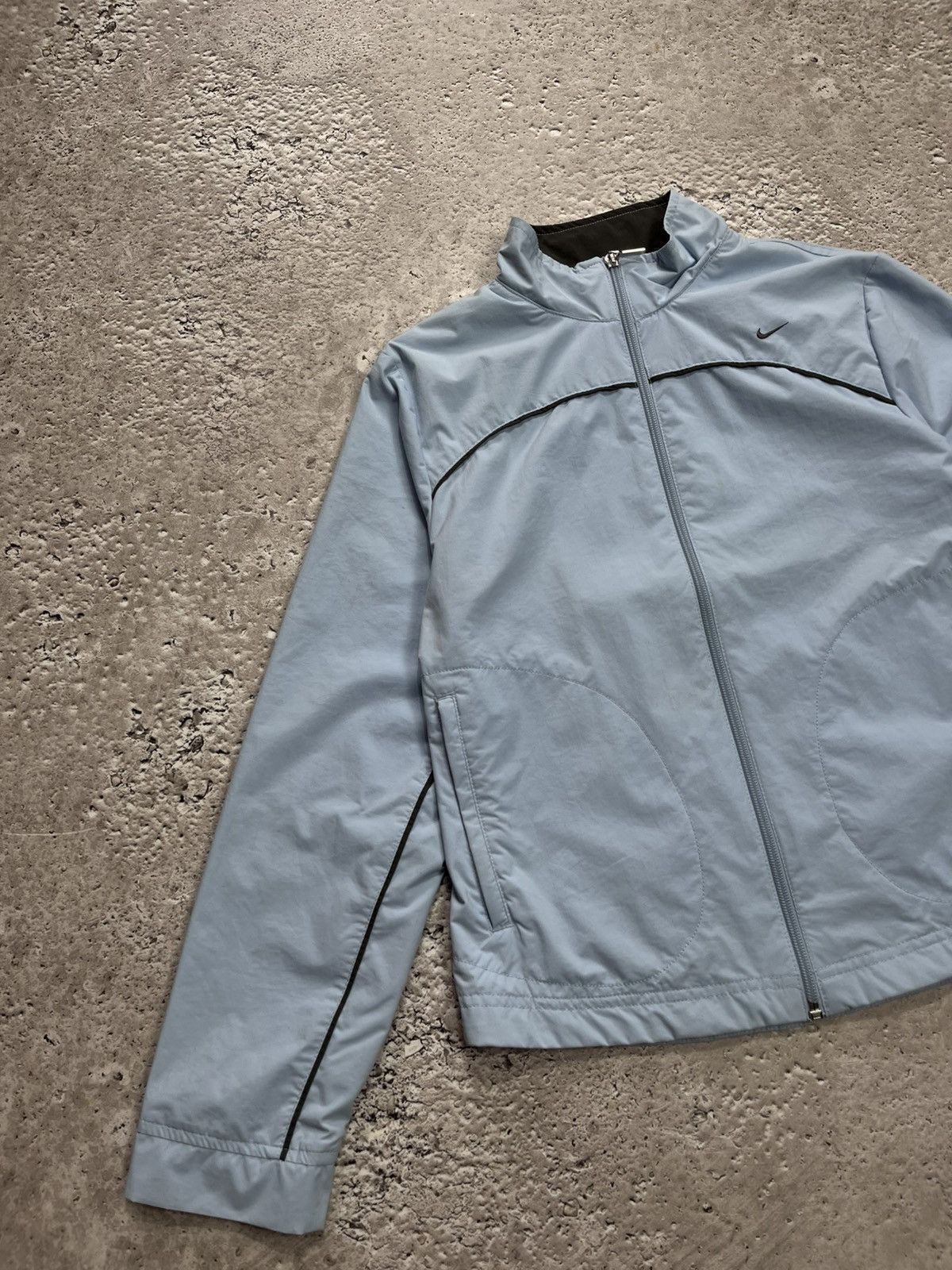 Nike Vintage Nike Women’s Light Blue Windbreaker Jacket Size XS / US 0-2 / IT 36-38 - 3 Thumbnail