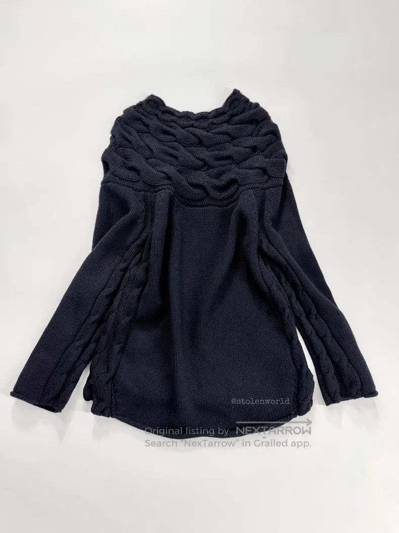 Comme des Garcons Comme des Garcons one-size-fits-all Herringbone Knit Wool T Size XS / US 0-2 / IT 36-38 - 4 Thumbnail
