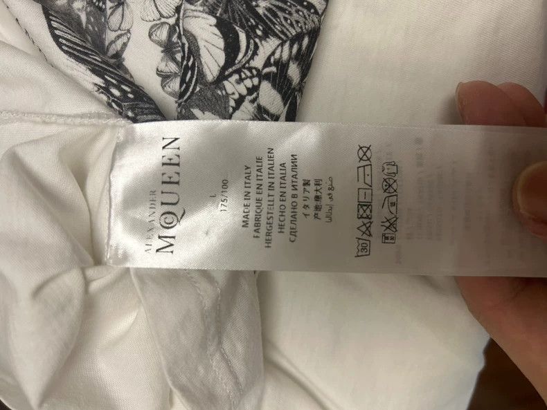 Alexander McQueen Alexander McQUEEN White short - sleeve T - shirt with skull Size US L / EU 52-54 / 3 - 4 Thumbnail
