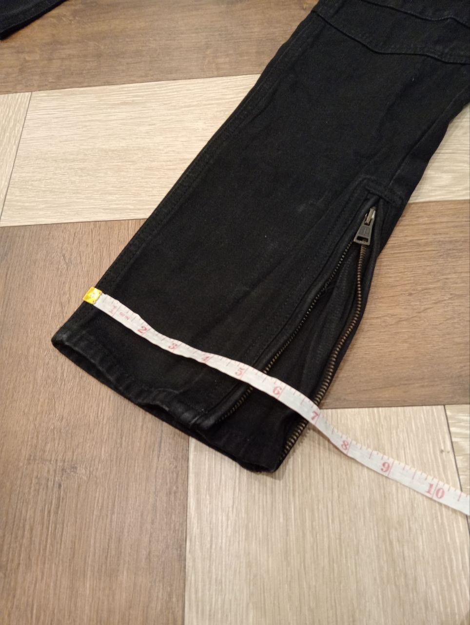 Japanese Brand JAPANESE 1 PIU 1 UGUALE 3 BIKER DENIM PANTS Size US 31 - 20 Thumbnail