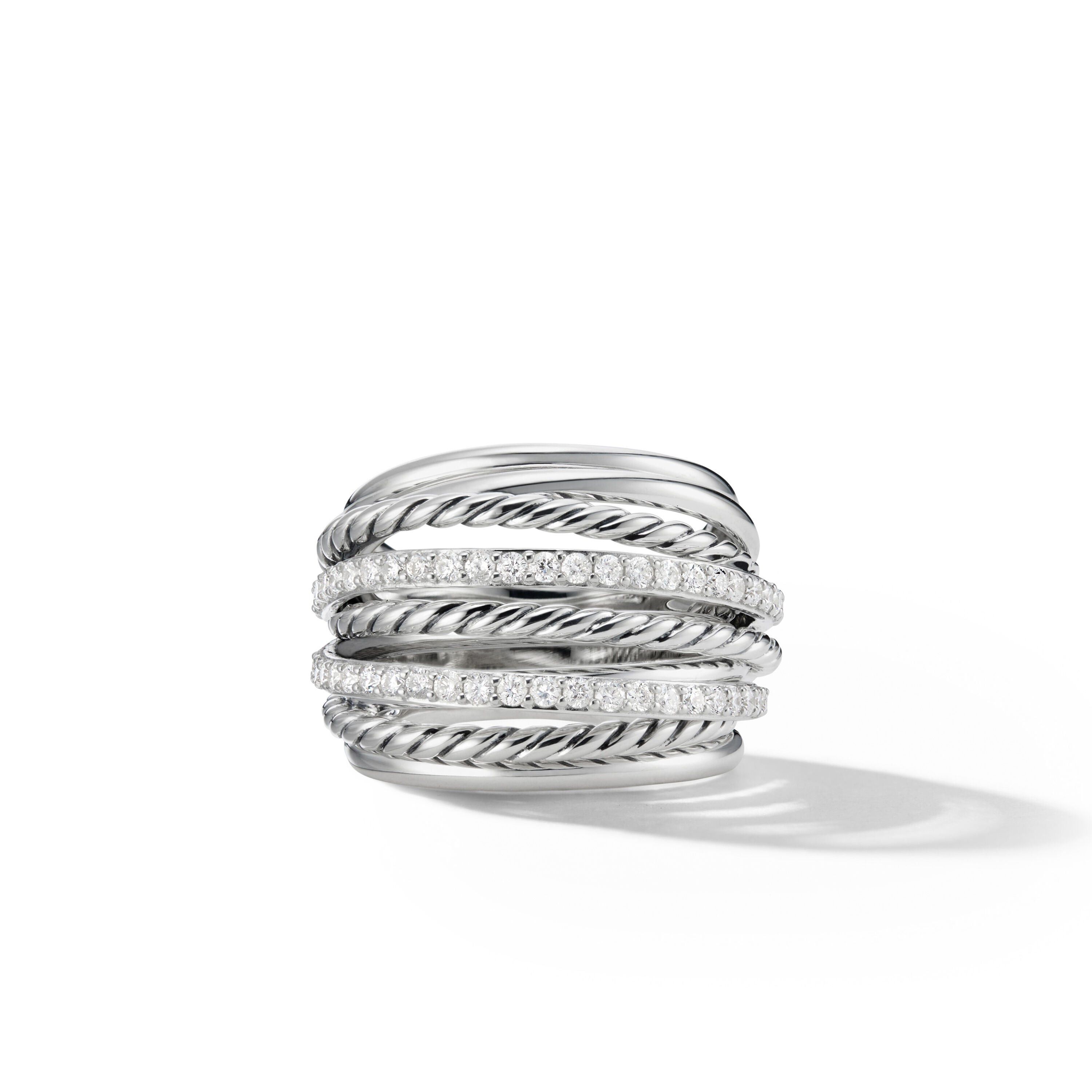 David Yurman o1w1db10525 R12494D Ring in Sterling Silver with Diamond Size ONE SIZE - 1 Thumbnail