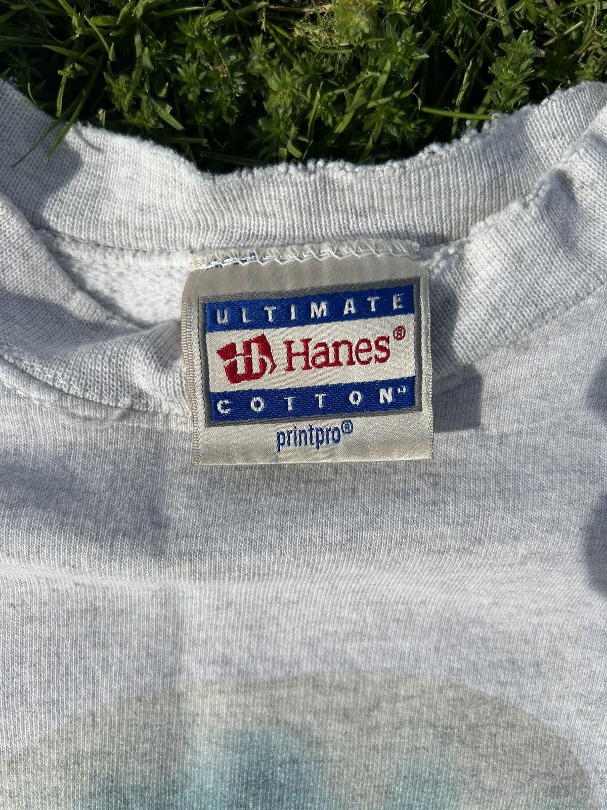 Vintage 90s Grey Dog Crewneck Size US L / EU 52-54 / 3 - 3 Thumbnail