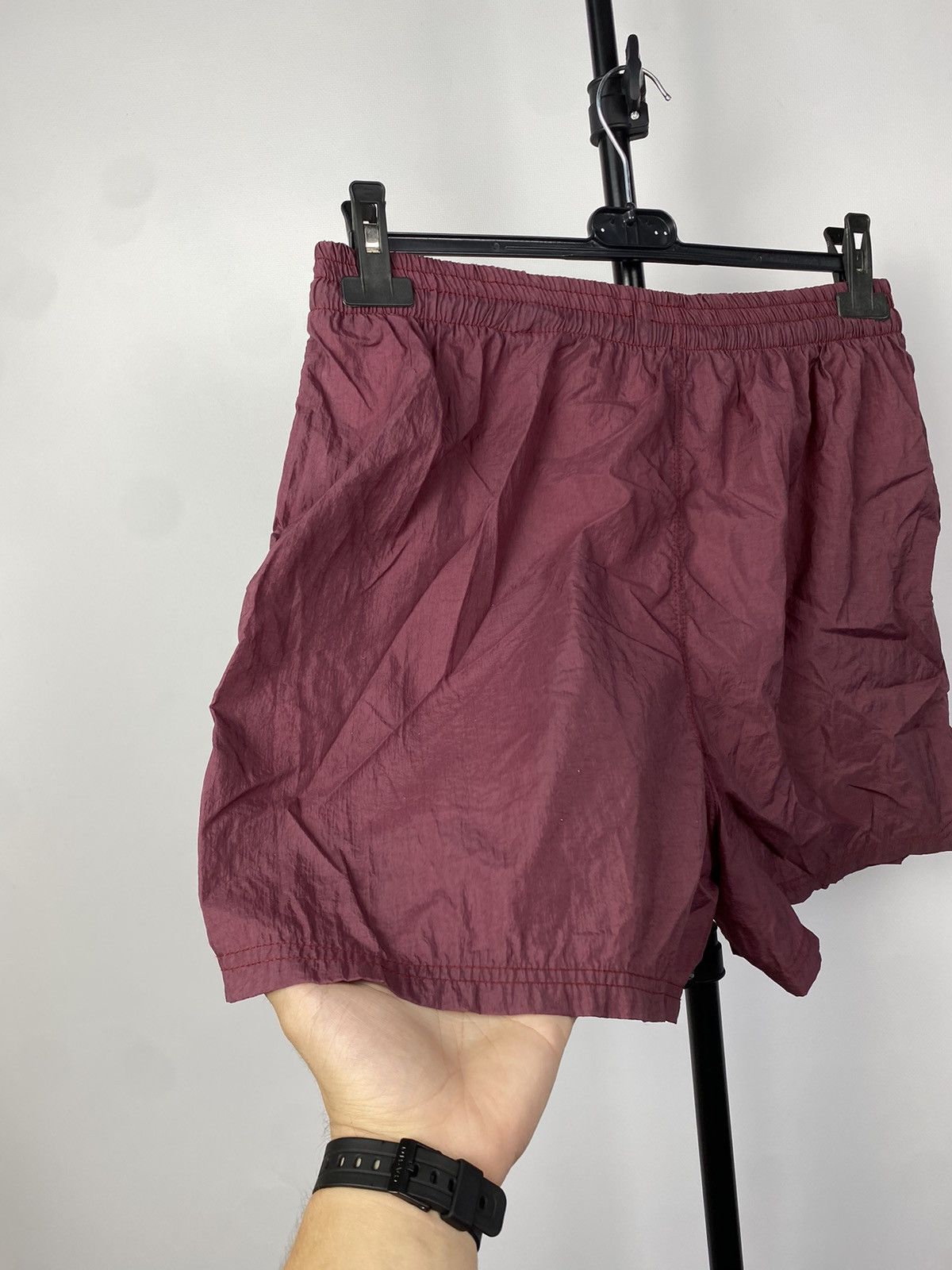 Nike × Vintage 00s Nike Shorts Nylon Logo Drill Swoosh Size US 30 / EU 46 - 6 Thumbnail