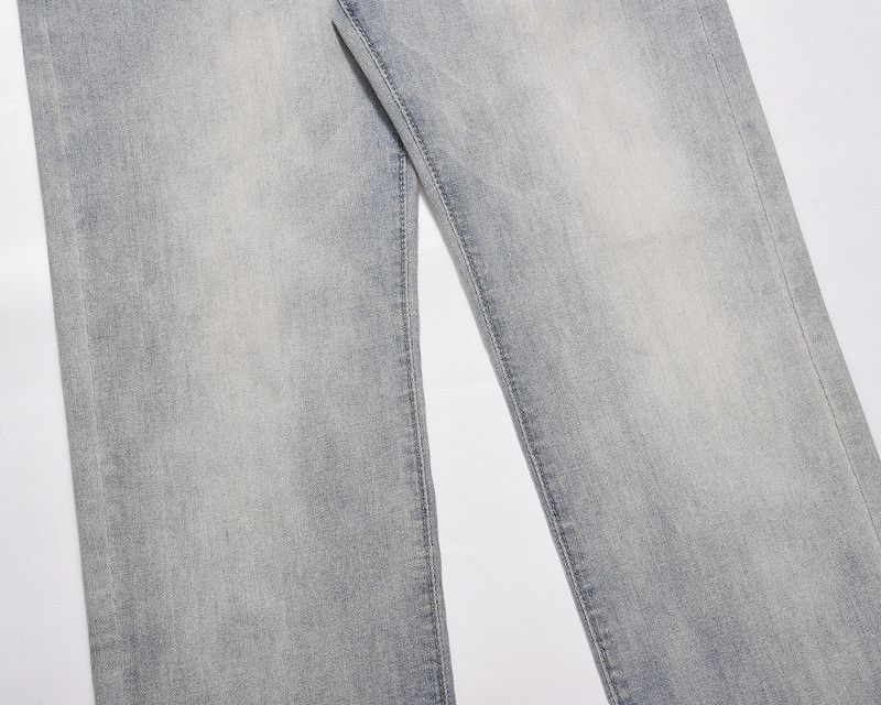 Japanese Brand × Jean Men's washed loose zipper patchwork jeans Size US 32 / EU 48 - 6 Thumbnail