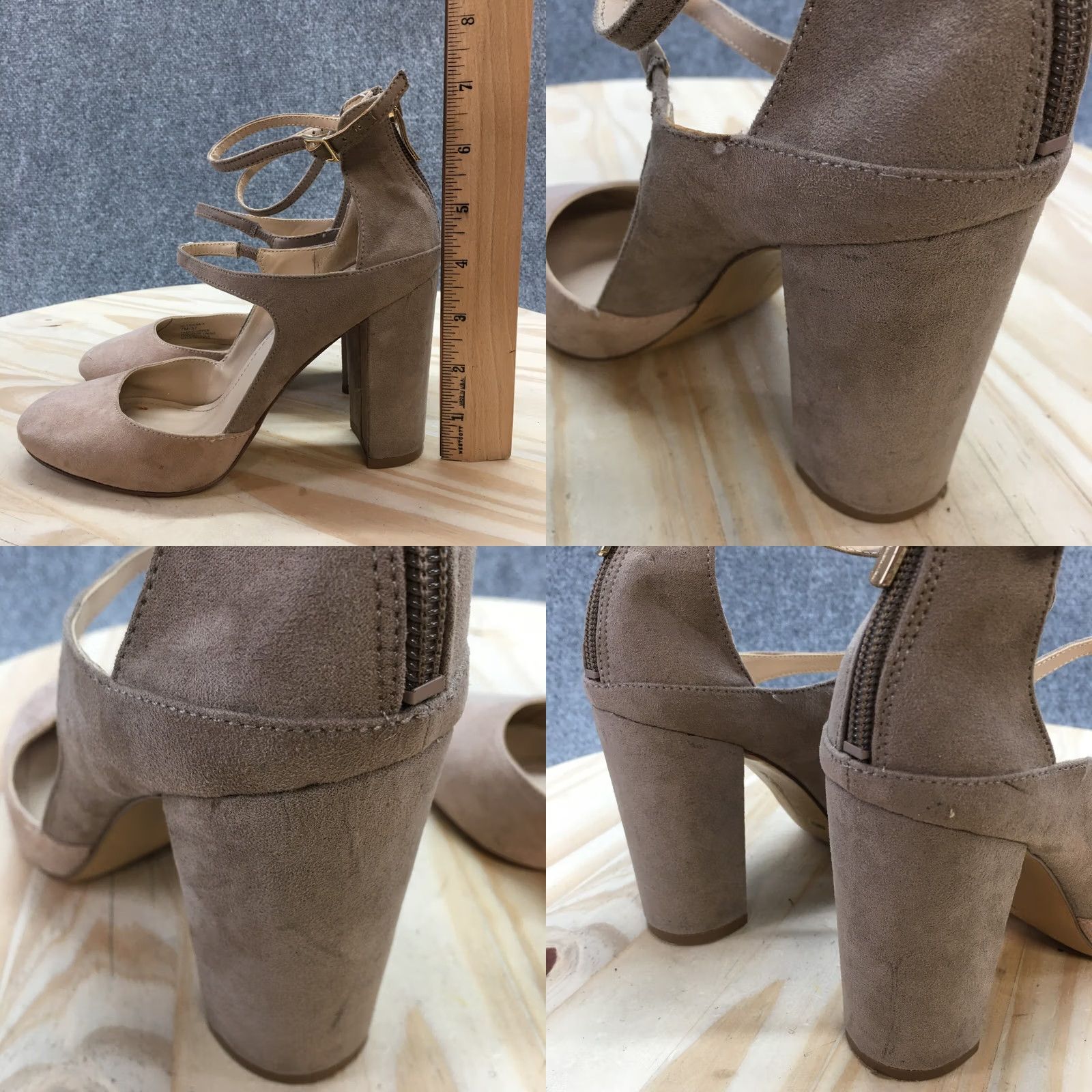 BCBGeneration BCBGeneration Sandal Womens 7M Brown Leissa Ankle Strap Closed Toe Block Heel Shoes Platform Casual Shoes Womens Size US 7 / IT 37 - 8 Thumbnail