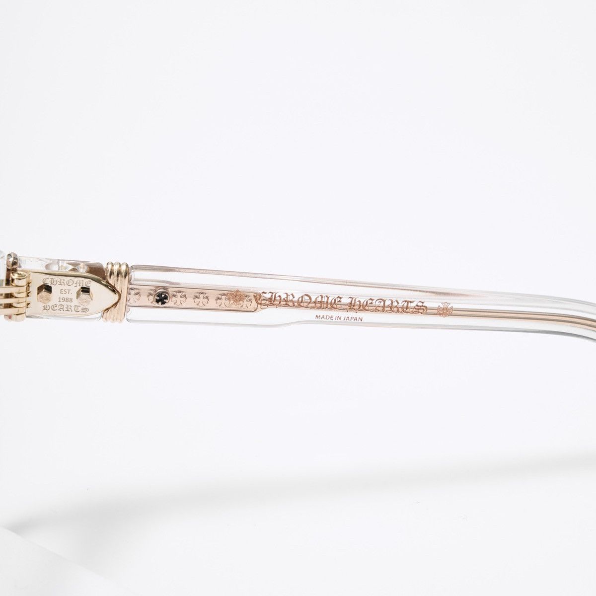 Chrome Hearts CHROME HEARTS DOOABLE CRYSTAL/ 18KGP GLASSES Size ONE SIZE - 4 Thumbnail