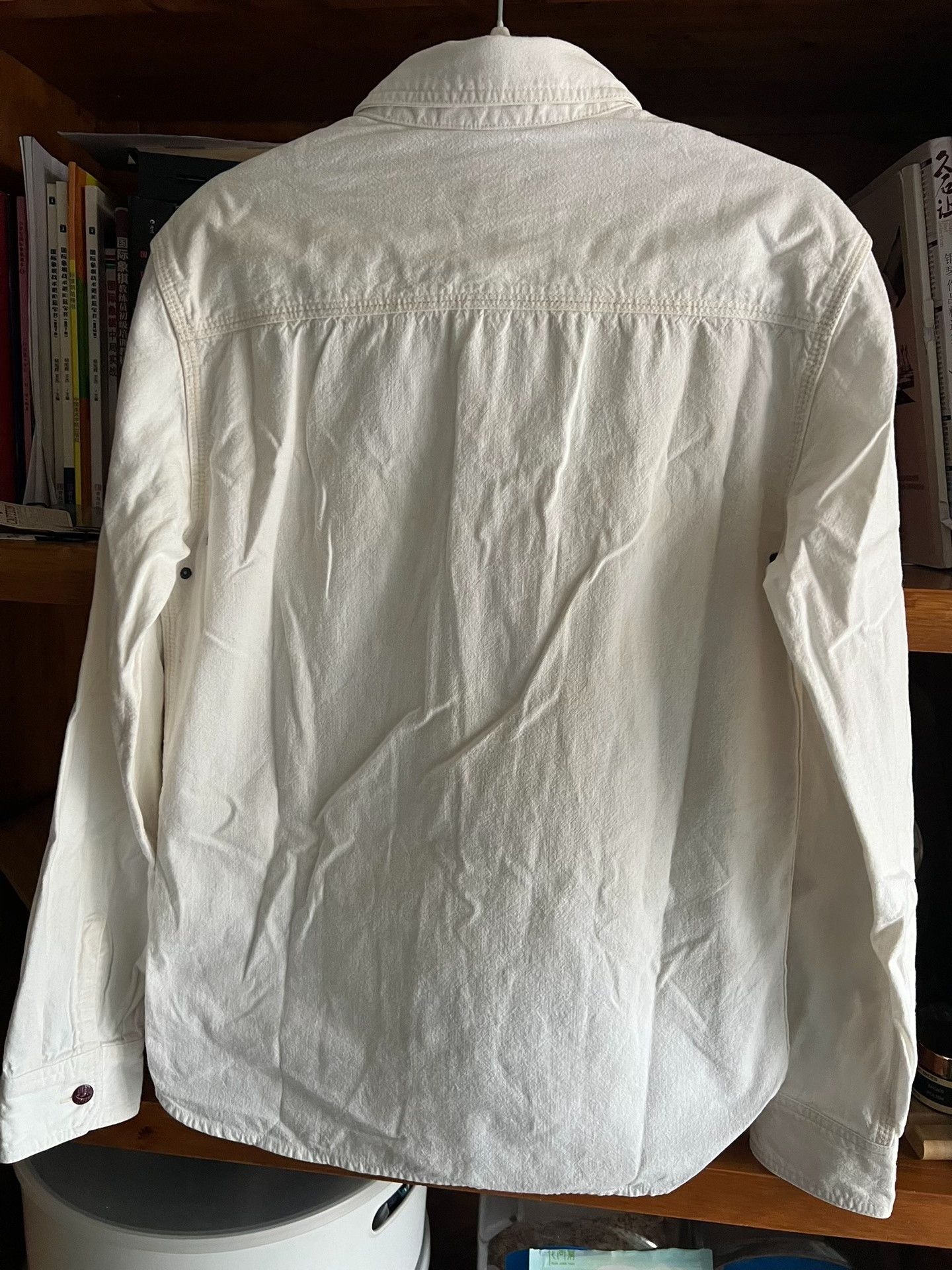 The Flat Head Flat Herd 20th Anniv White Work Shirt Size US M / EU 48-50 / 2 - 7 Thumbnail