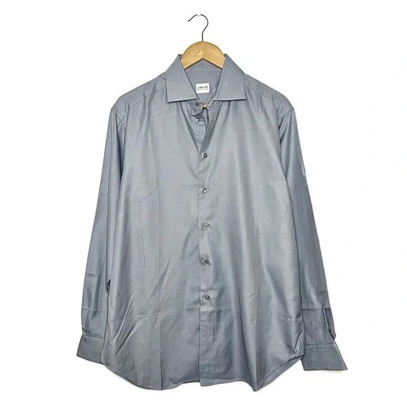 Armani Collezioni Armani Collezioni | Cotton Panelled Button Up Size US L / EU 52-54 / 3 - 1 Thumbnail