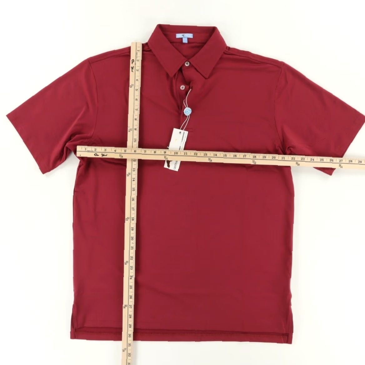 Vintage Genteal Genteal Stretch Polyester Solid Polo Shirt Maroon Men's L Shirt Polo Mens Maroon L Genteal Stretch Polyester Solid Polo Shirt Size US L / EU 52-54 / 3 - 3 Thumbnail