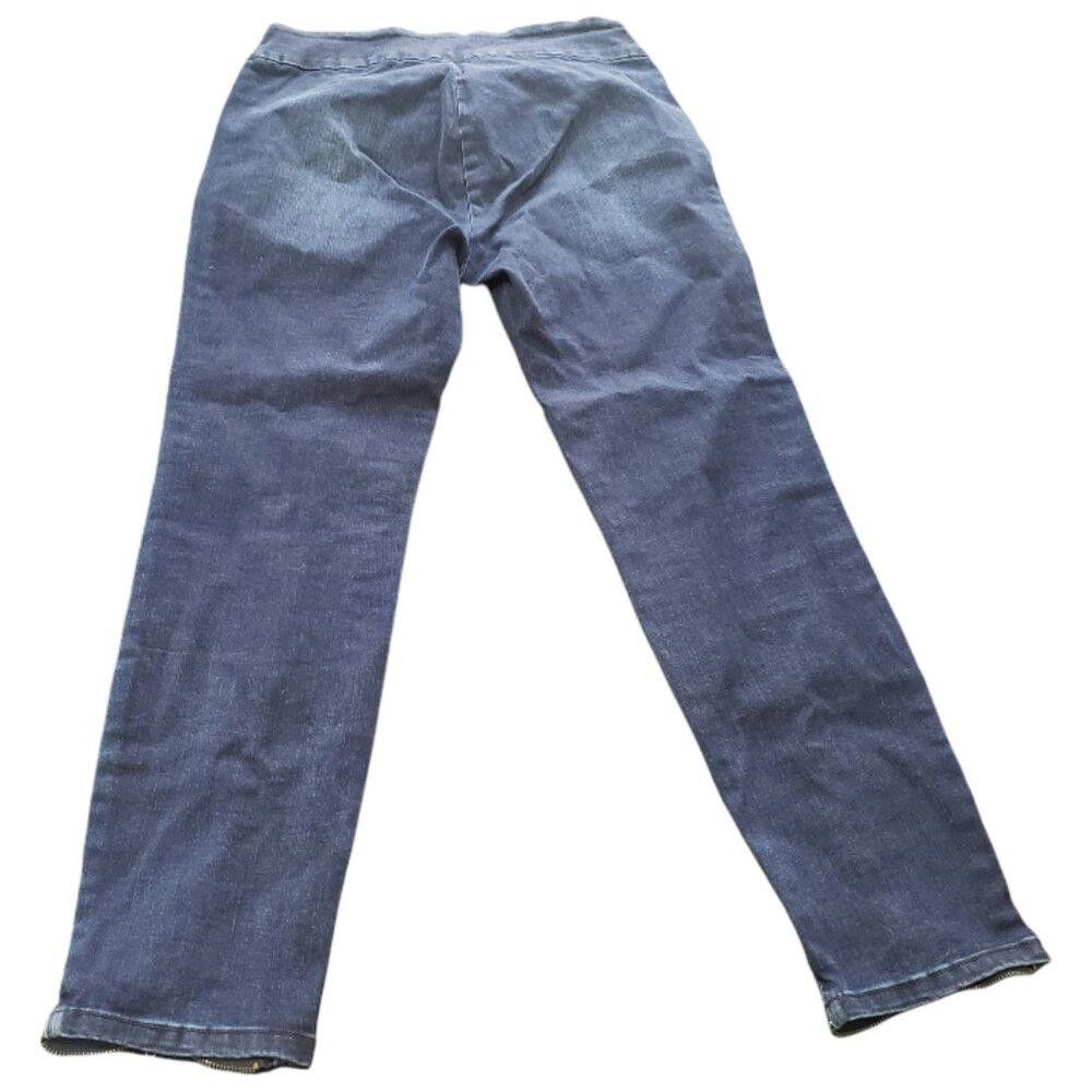 Designer CT1490 Ethyl Ladies Blue Denim Cropped Zipped Ankle Jean 8 Size 30" / US 8 / IT 44 - 4 Thumbnail