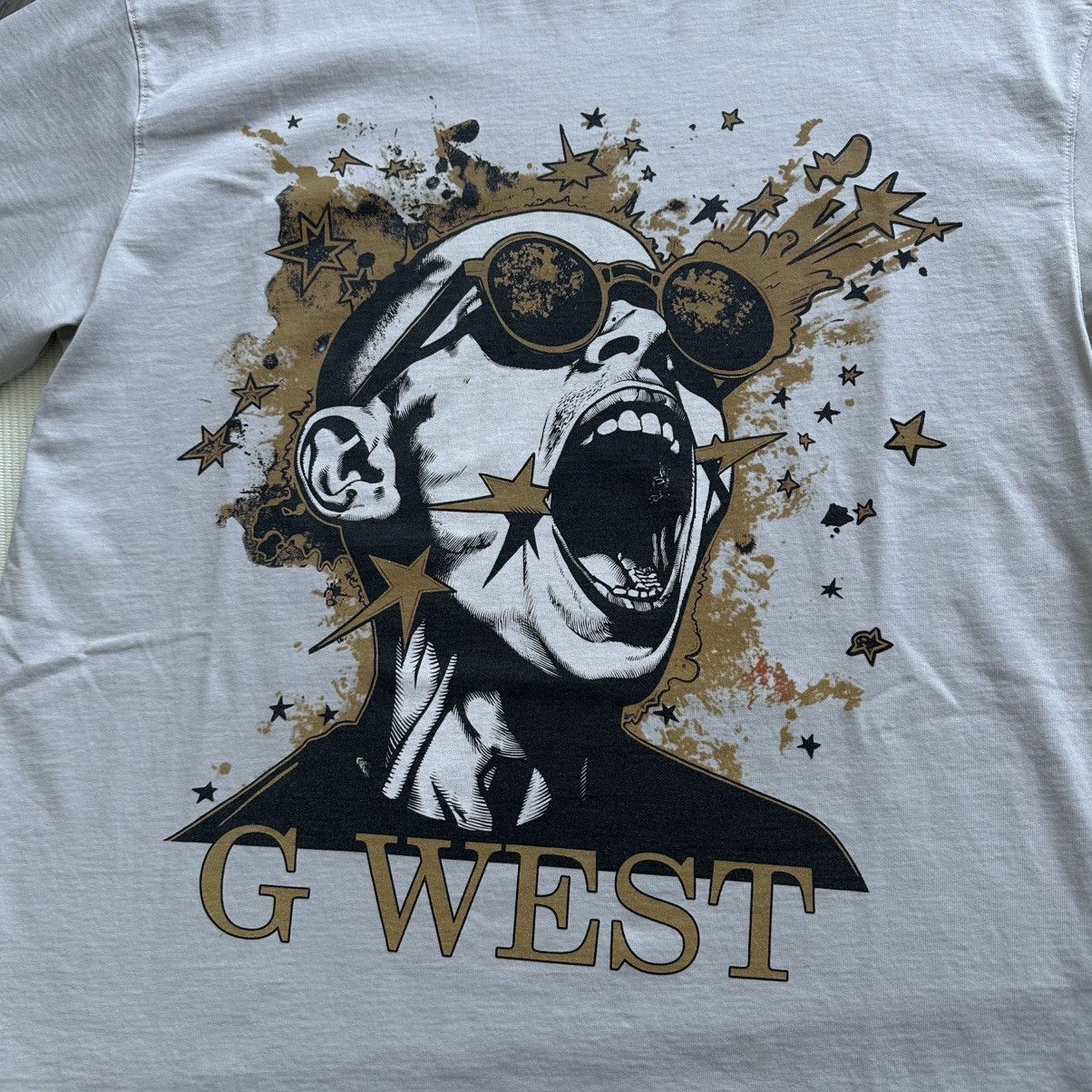 Other G WEST Too Loud Heavy Weight Light Grey Oversized Tshirt Size US XL / EU 56 / 4 - 3 Thumbnail